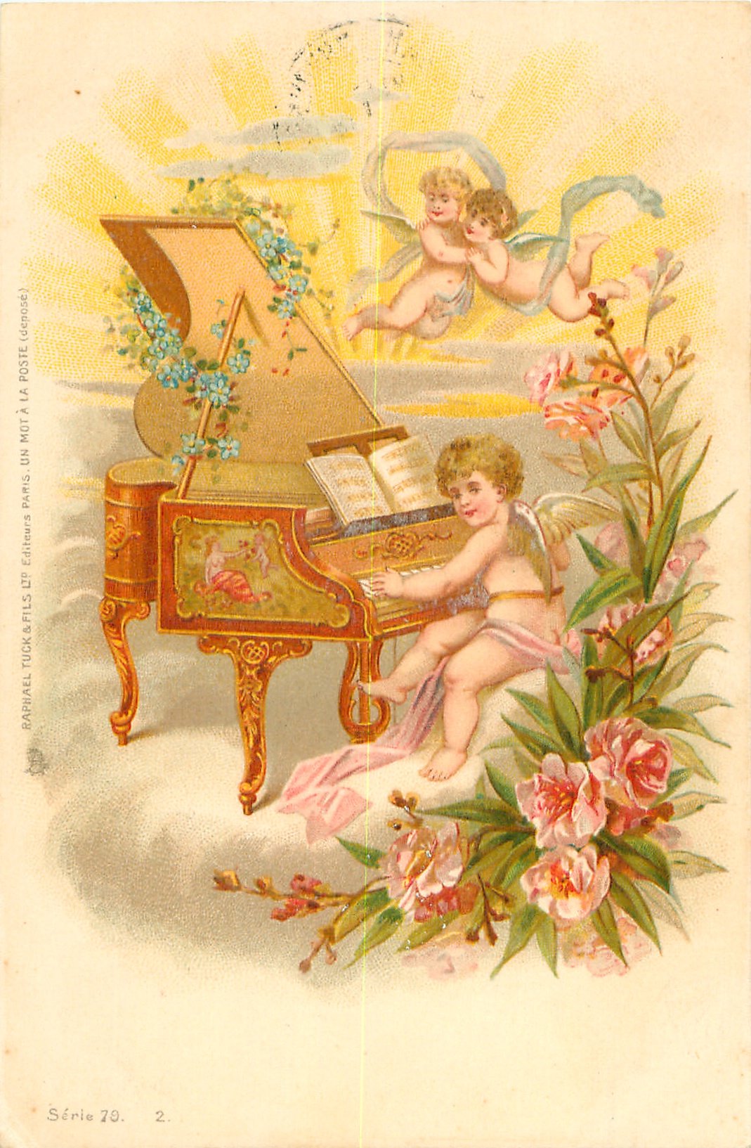 Старые открытки с днем ангела