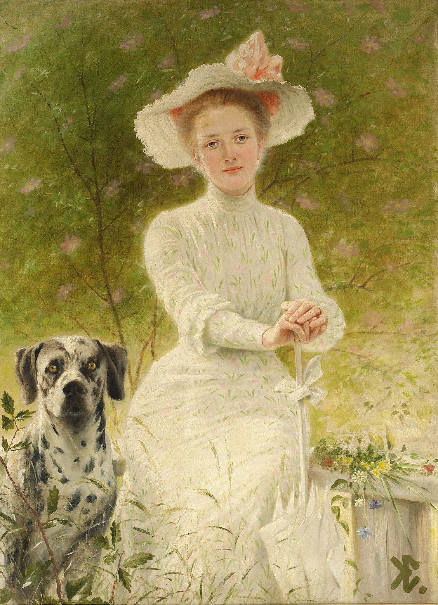 Дама с собачкой описание. Художник Knut Ekwall 1843-1912). Дама с собачкой картина Шишкина.