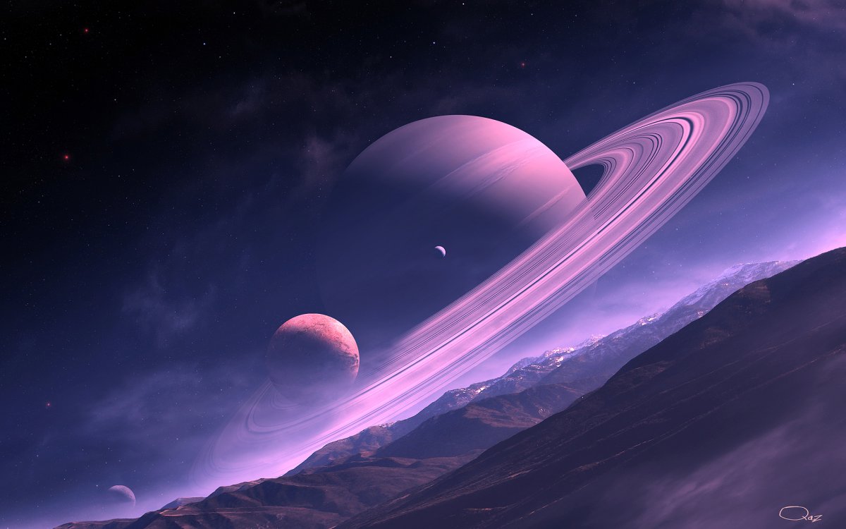 Фон Планета Сатурн