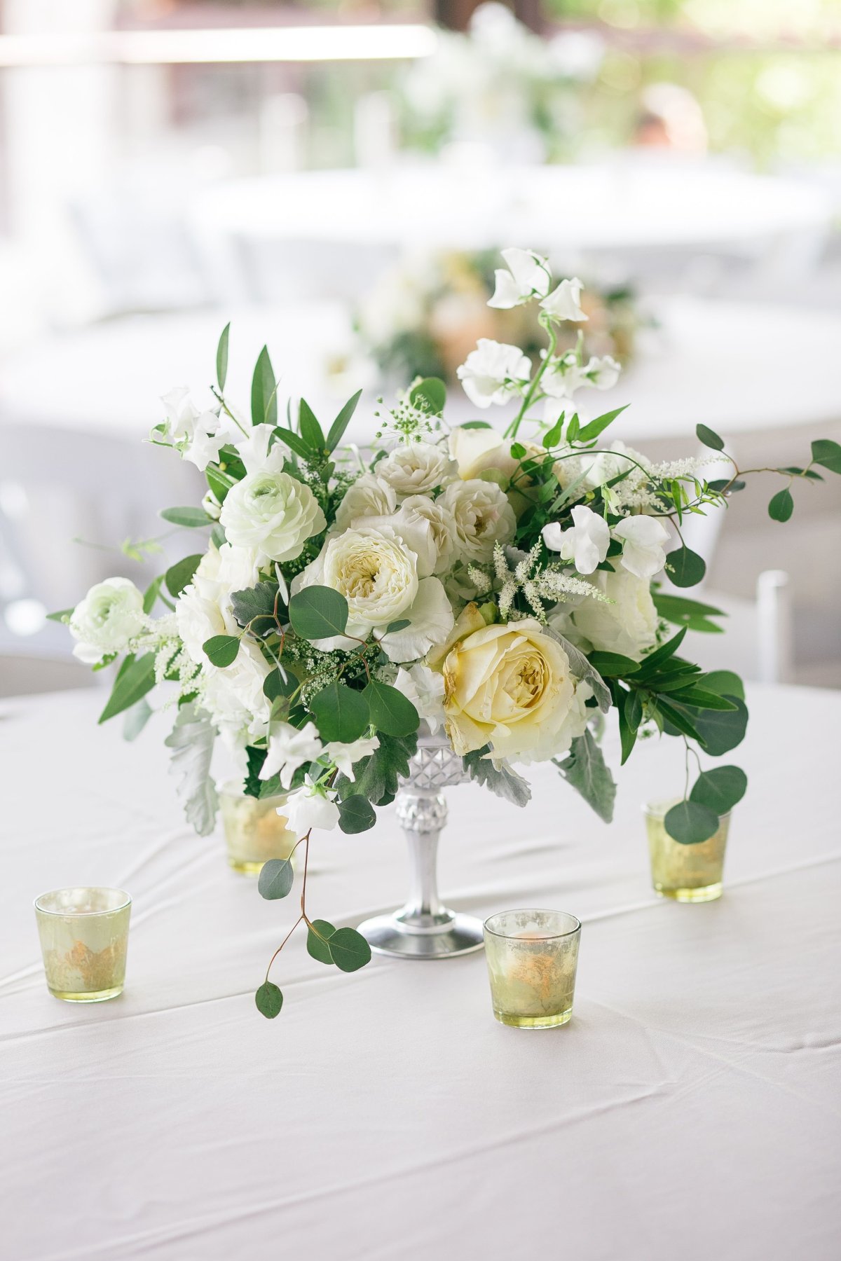 Оформление (украшение) свадебного стола цветами