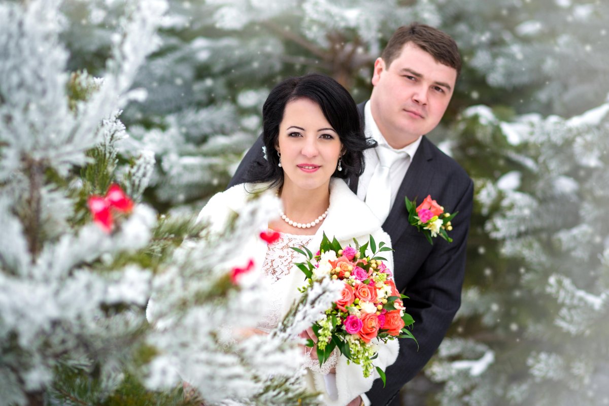 Свадьба зимой красивая