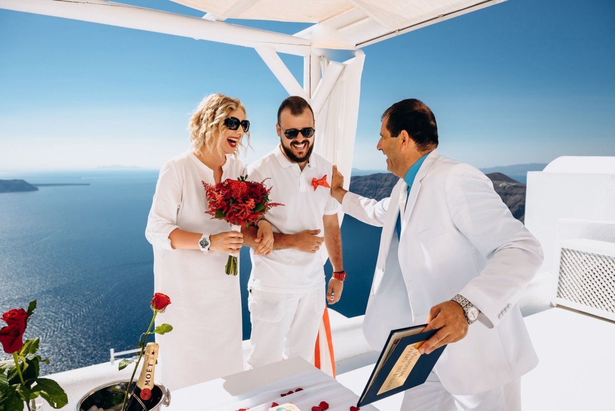 Свадьба в Греции Санторини