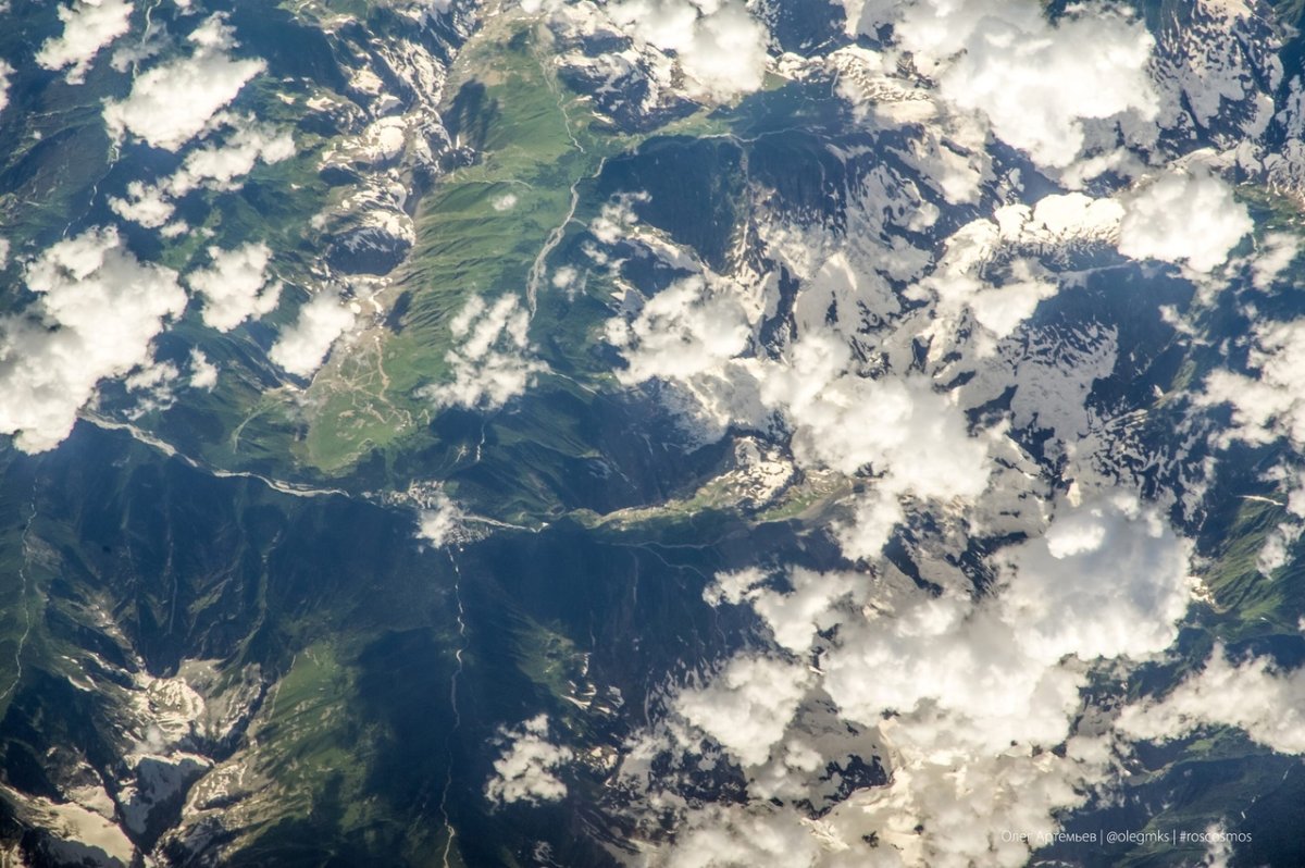 Снимок из космоса Кавказ