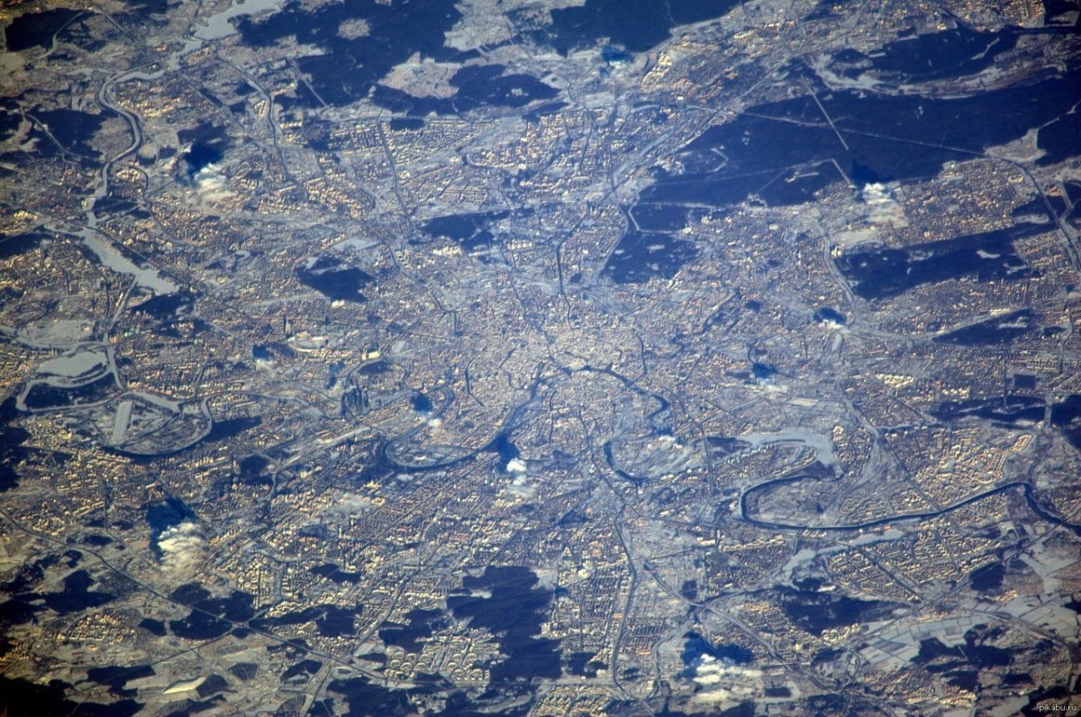 Волга вид из космоса