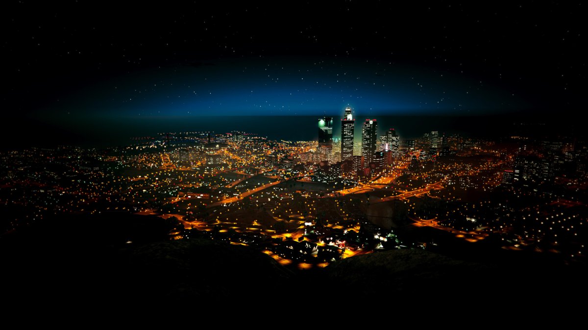Ночной Лос Анджелес из космоса