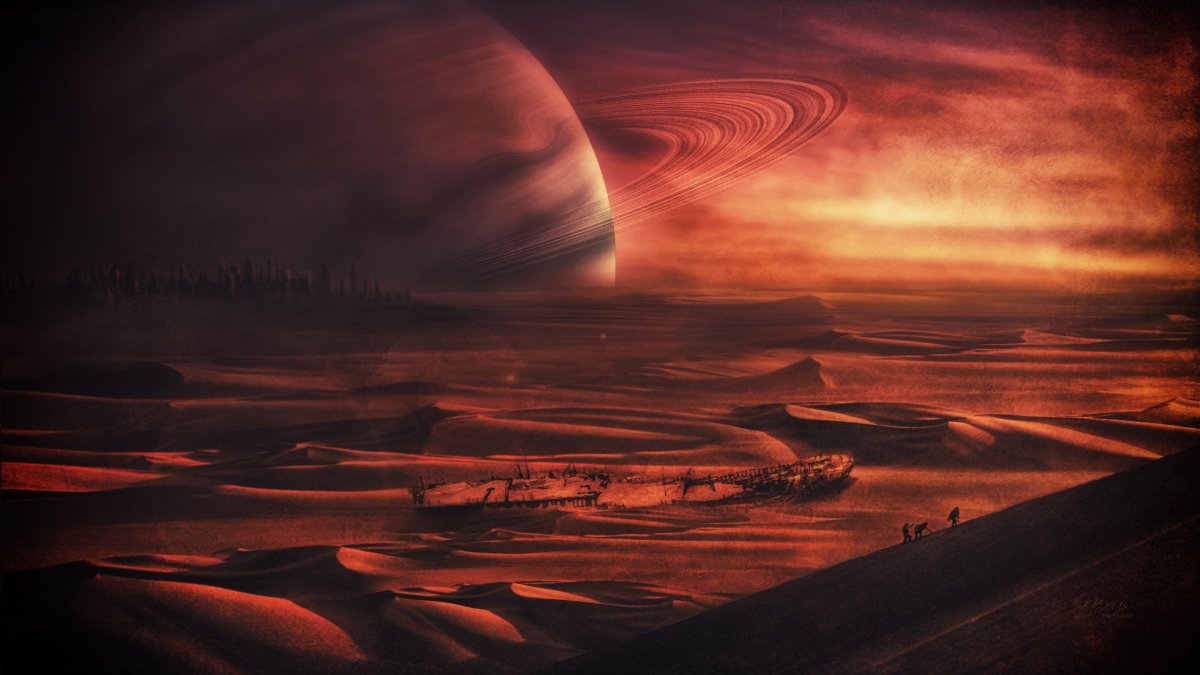 Пустынная Планета из космоса