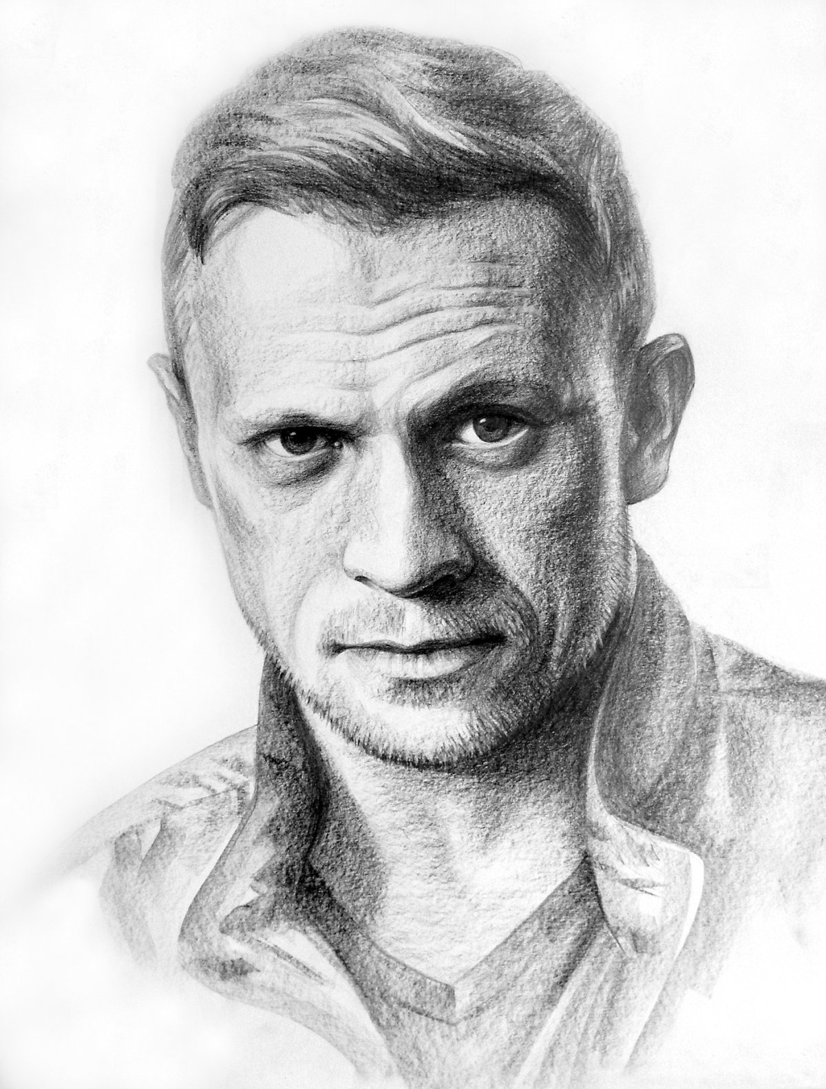 Рисунок карандашом портрет мужчины