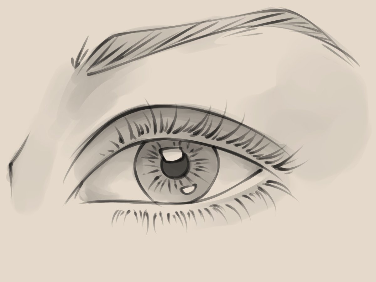 Рисунки глаза карандашом легкие для срисовки