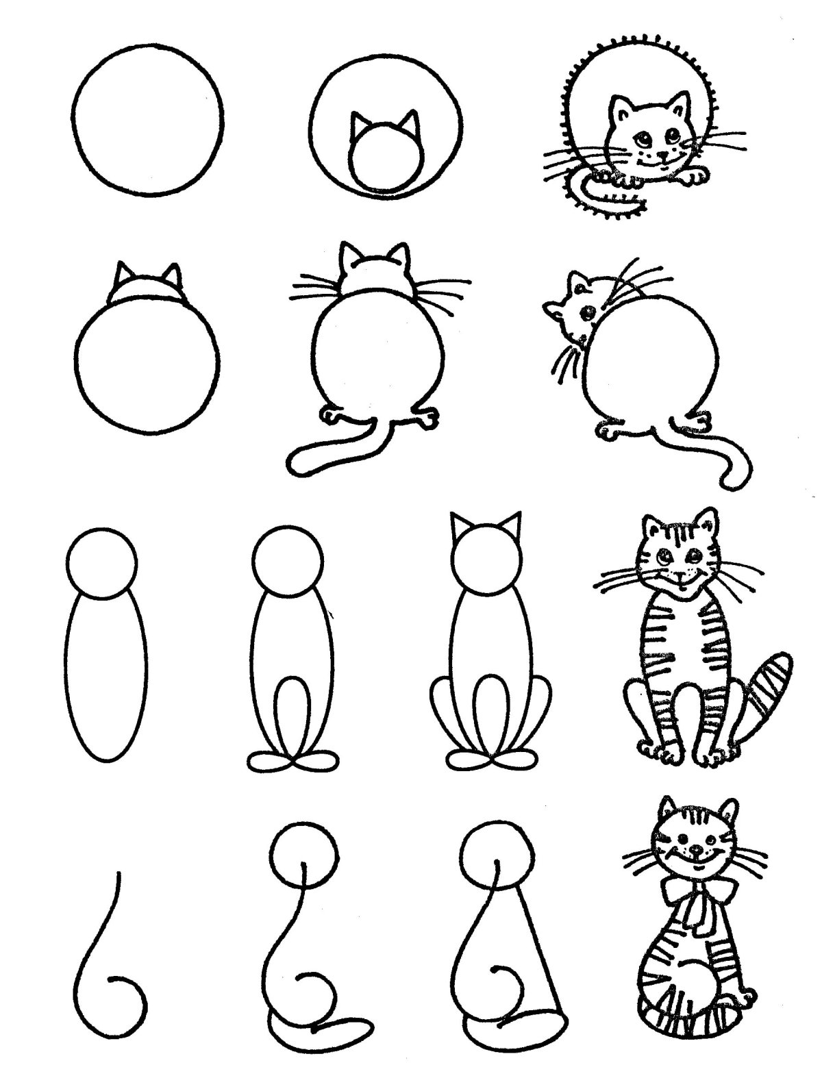 Легкие рисунки животных для детей - 68 фото