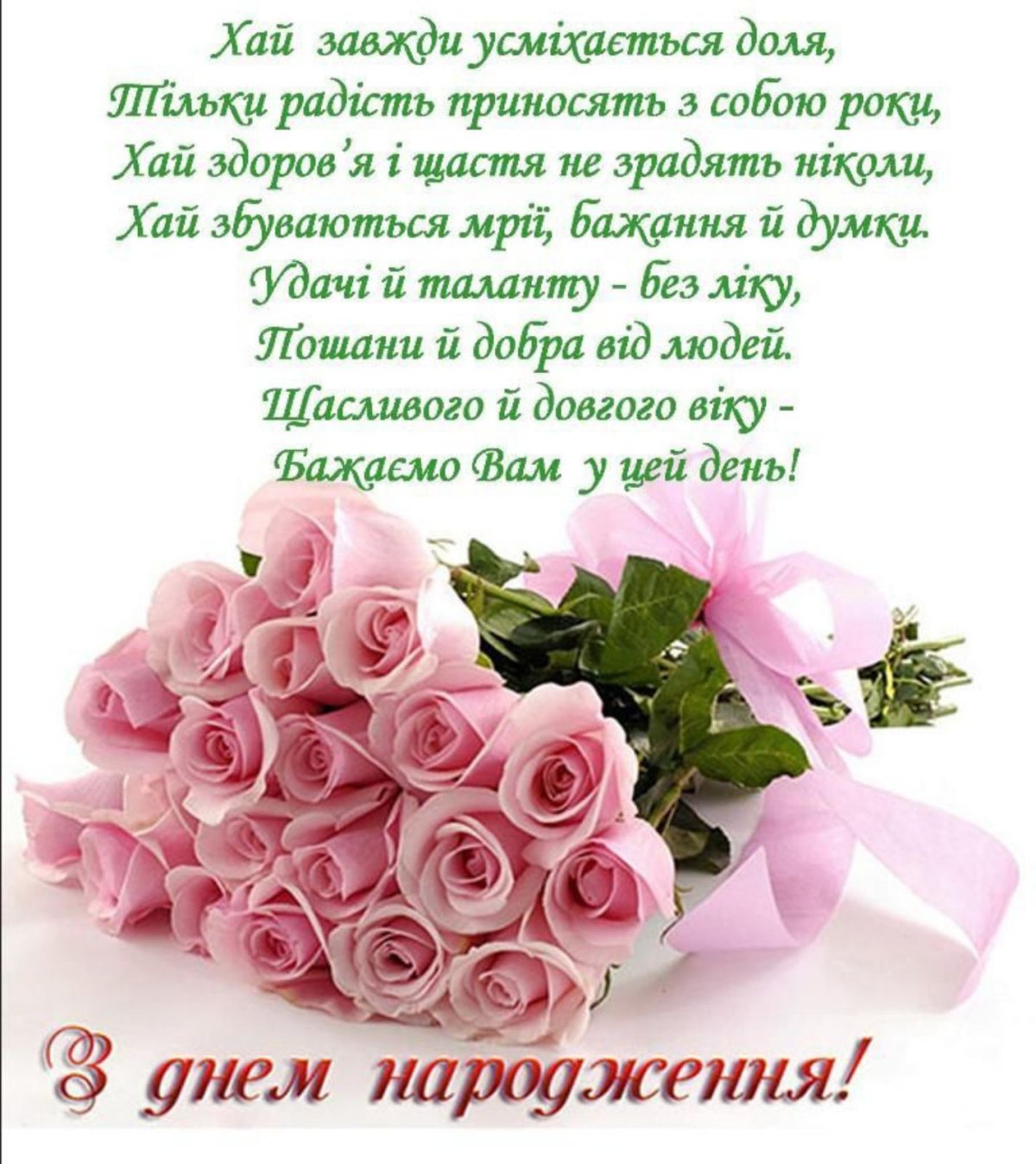 С Днем рождения! Красивые поздравления в открытках на украинском языке для мужчины