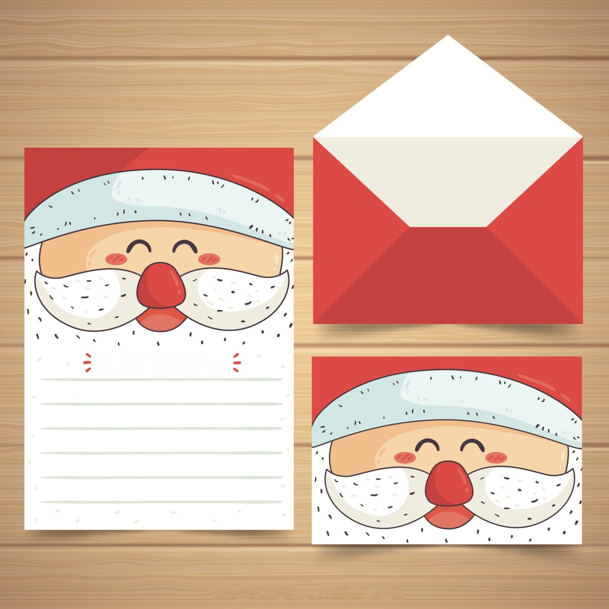 Письмо-открытка Дедушке Морозу своими руками