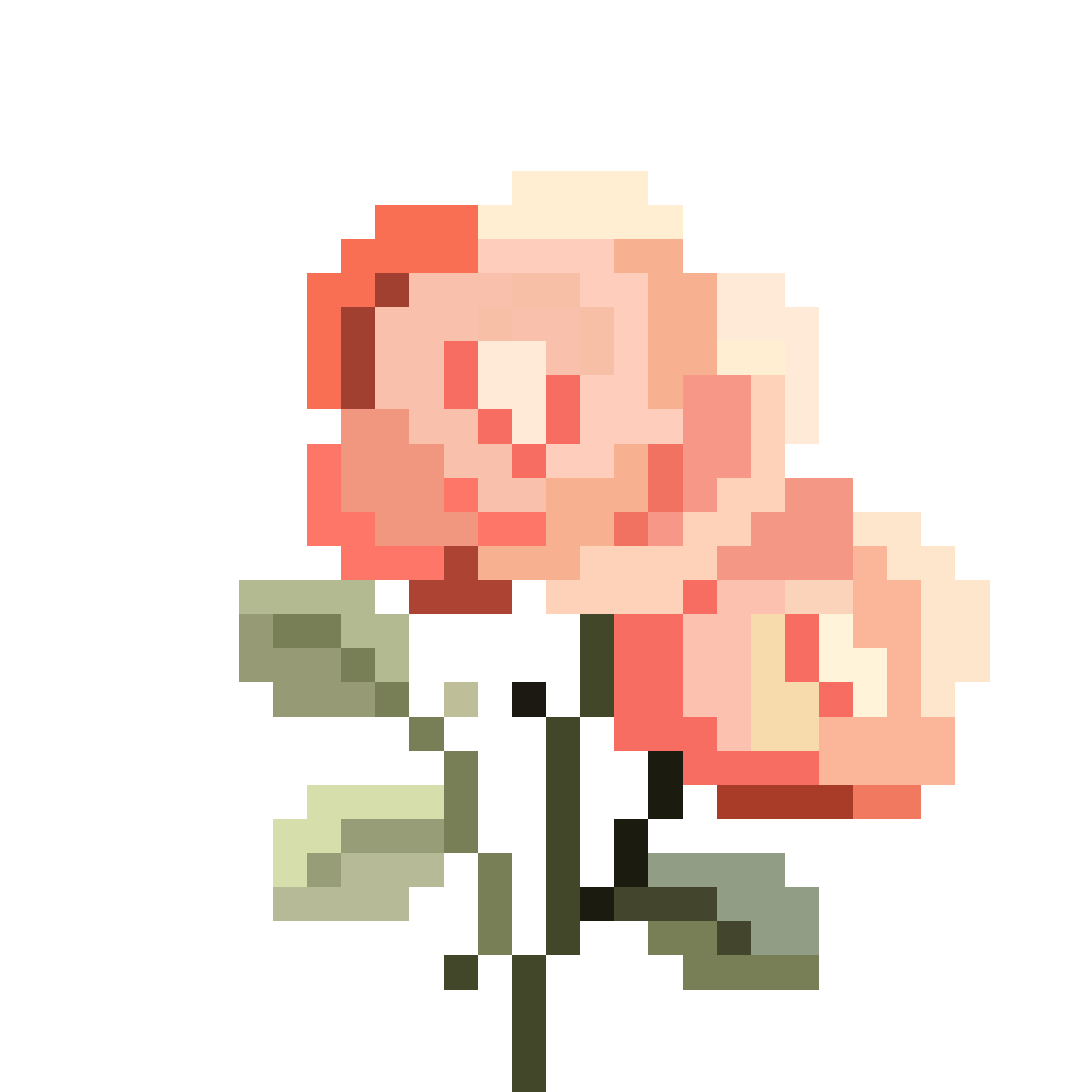 Пиксельные цветы