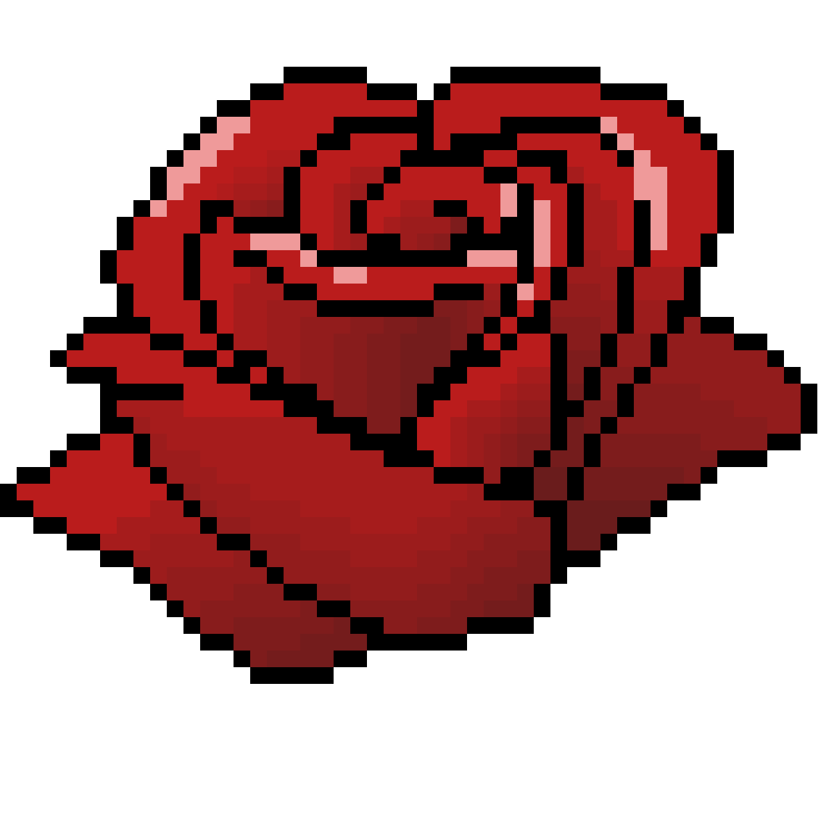 Пиксельная роза