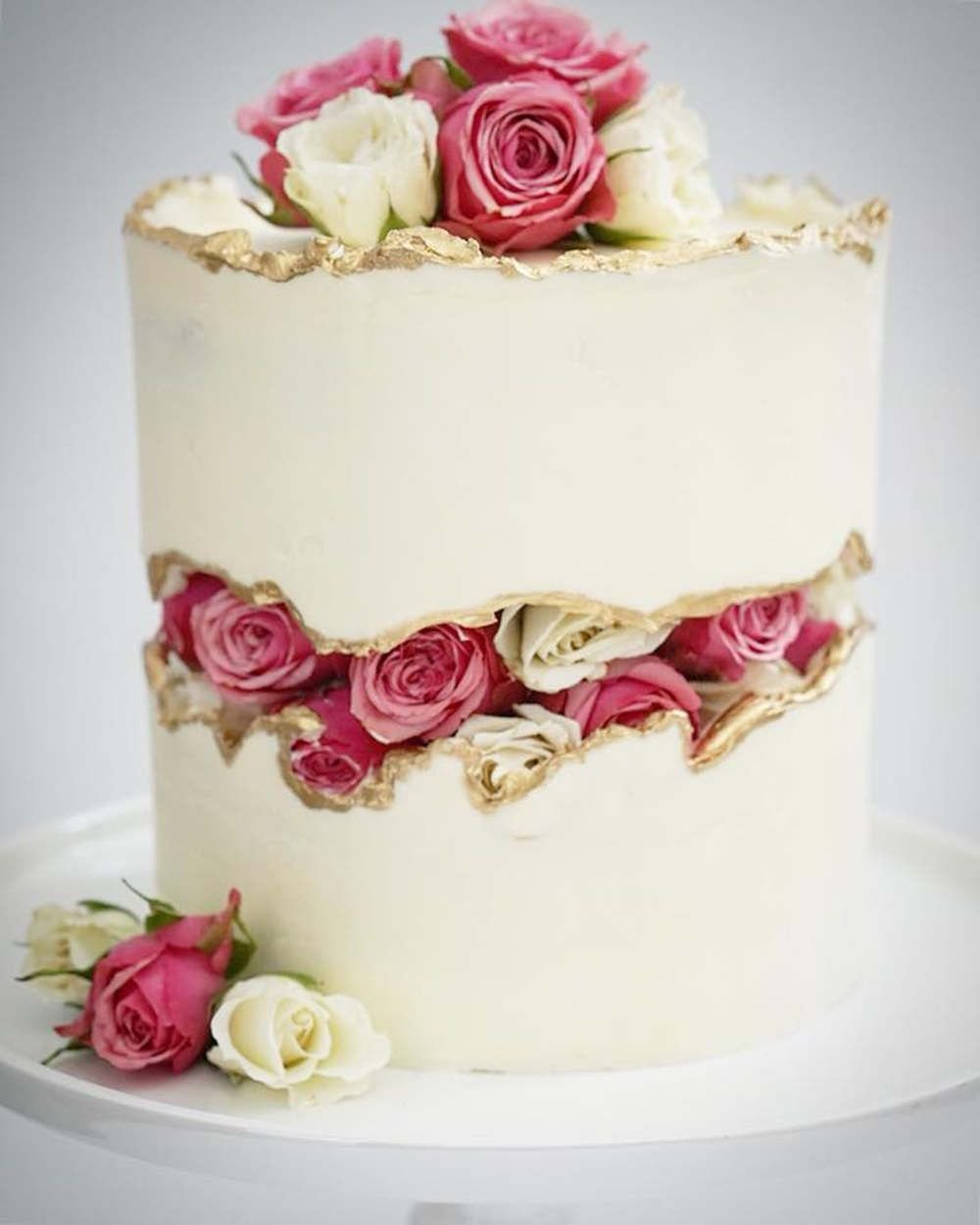 Свадебные торты с цветами
