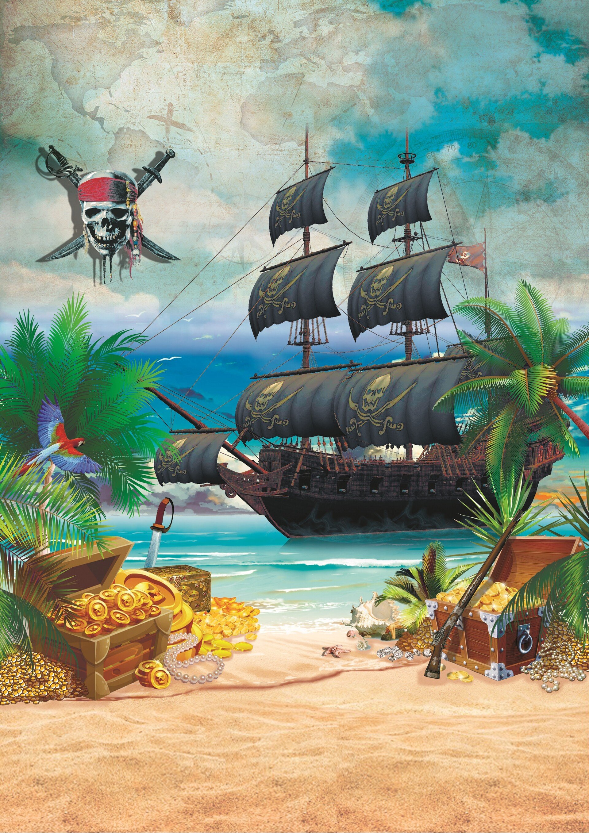 Остров пиратов. Пиратский остров. Остров пиратов для детей. Пиратский фон. Баннер в пиратском стиле.