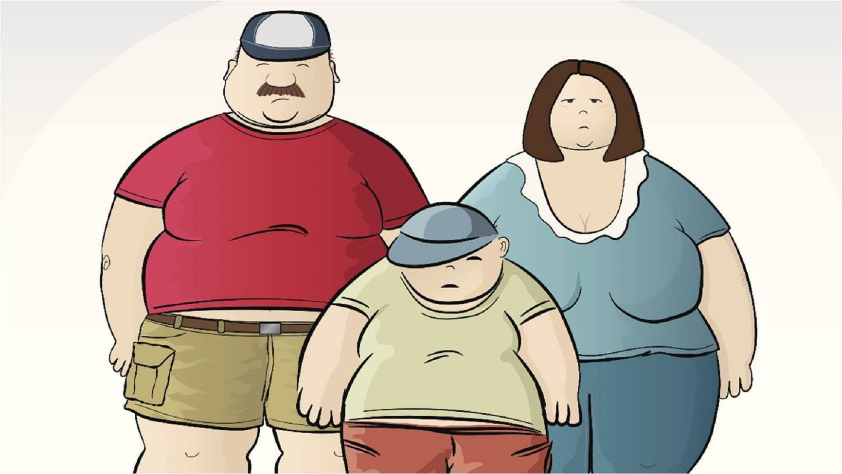 Семейное ожирение. Люди с избыточным весом. Про маму толстого
