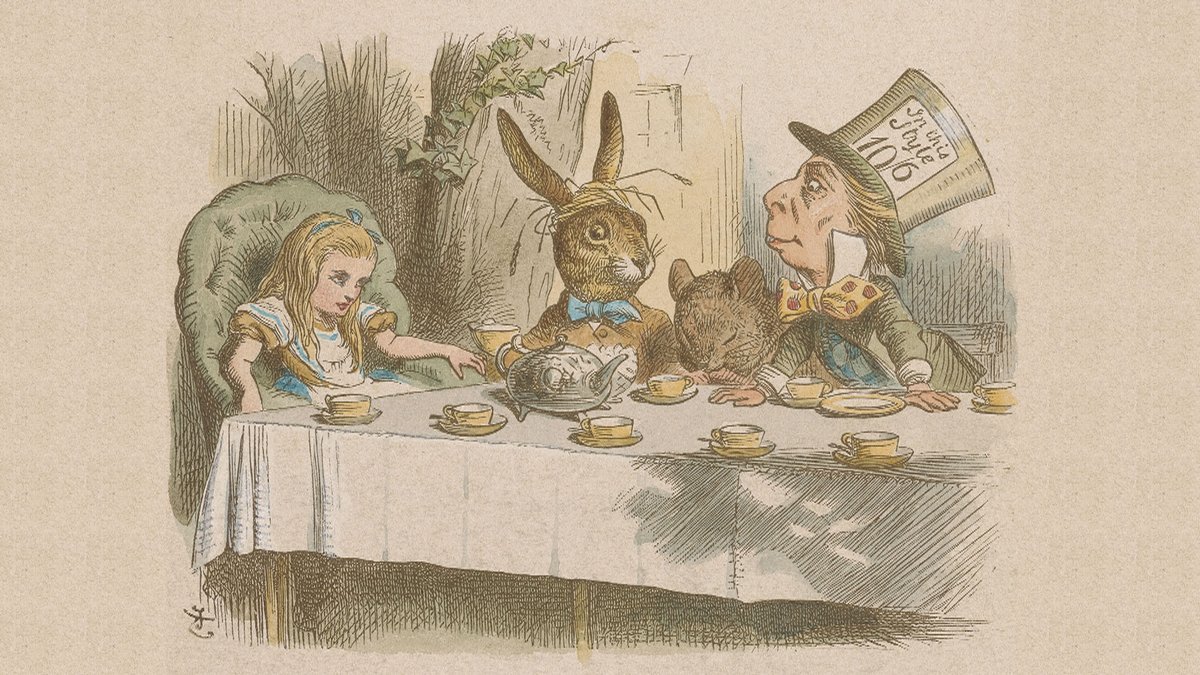 Алиса в стране чудес чаепитие у Шляпника  