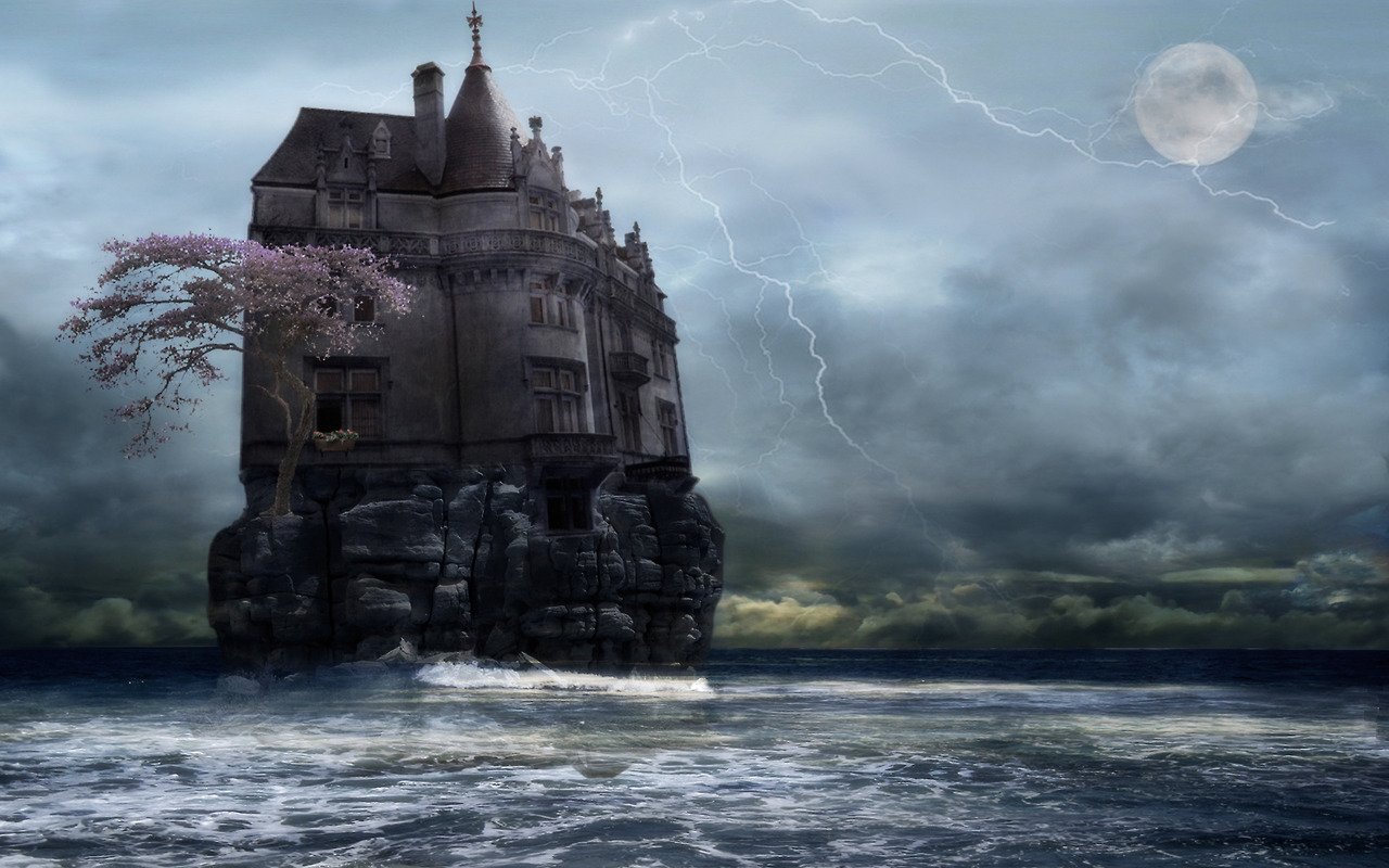 Остров гот. Остров Ардмор Ирландия. Замок на скале над морем. Замок на скале в море. Старинный замок на острове.