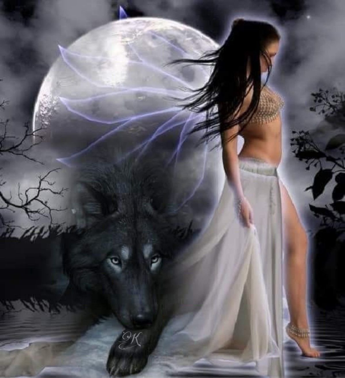 Женщина волчица
