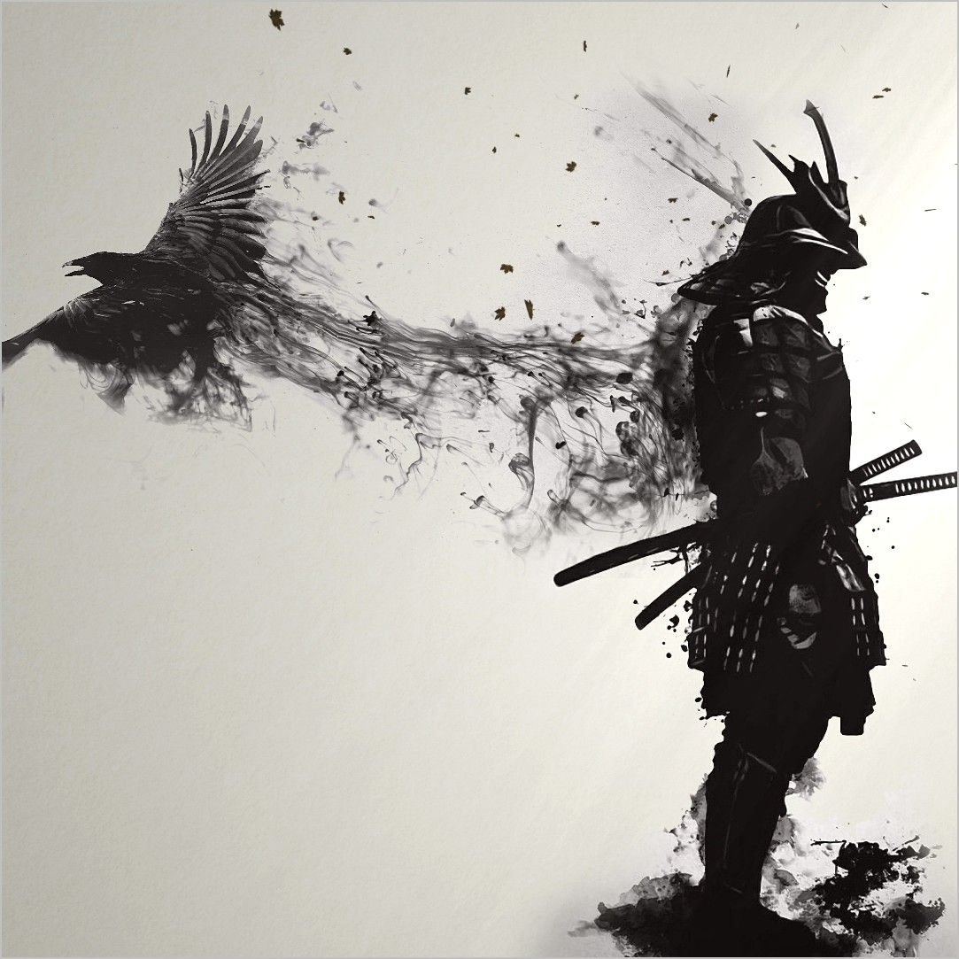 черно белый самурай для стима фото 7