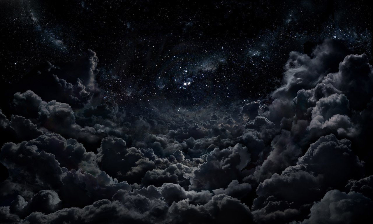 Черное небо фон - 36 фото