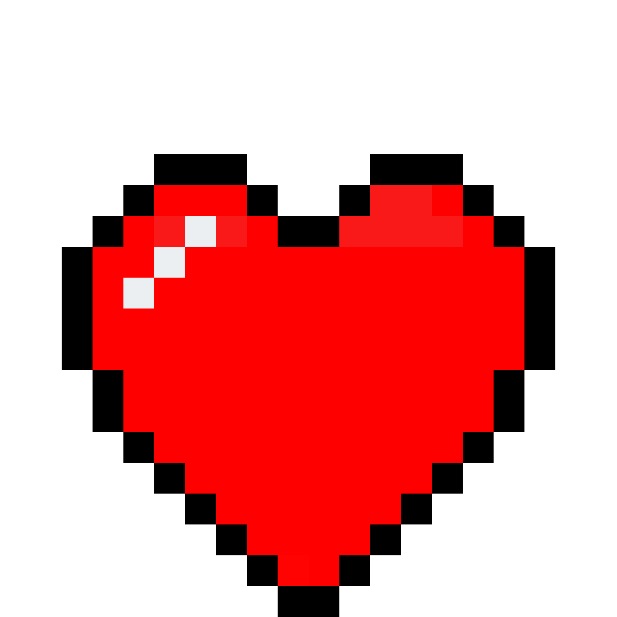 сердечко пиксель арт