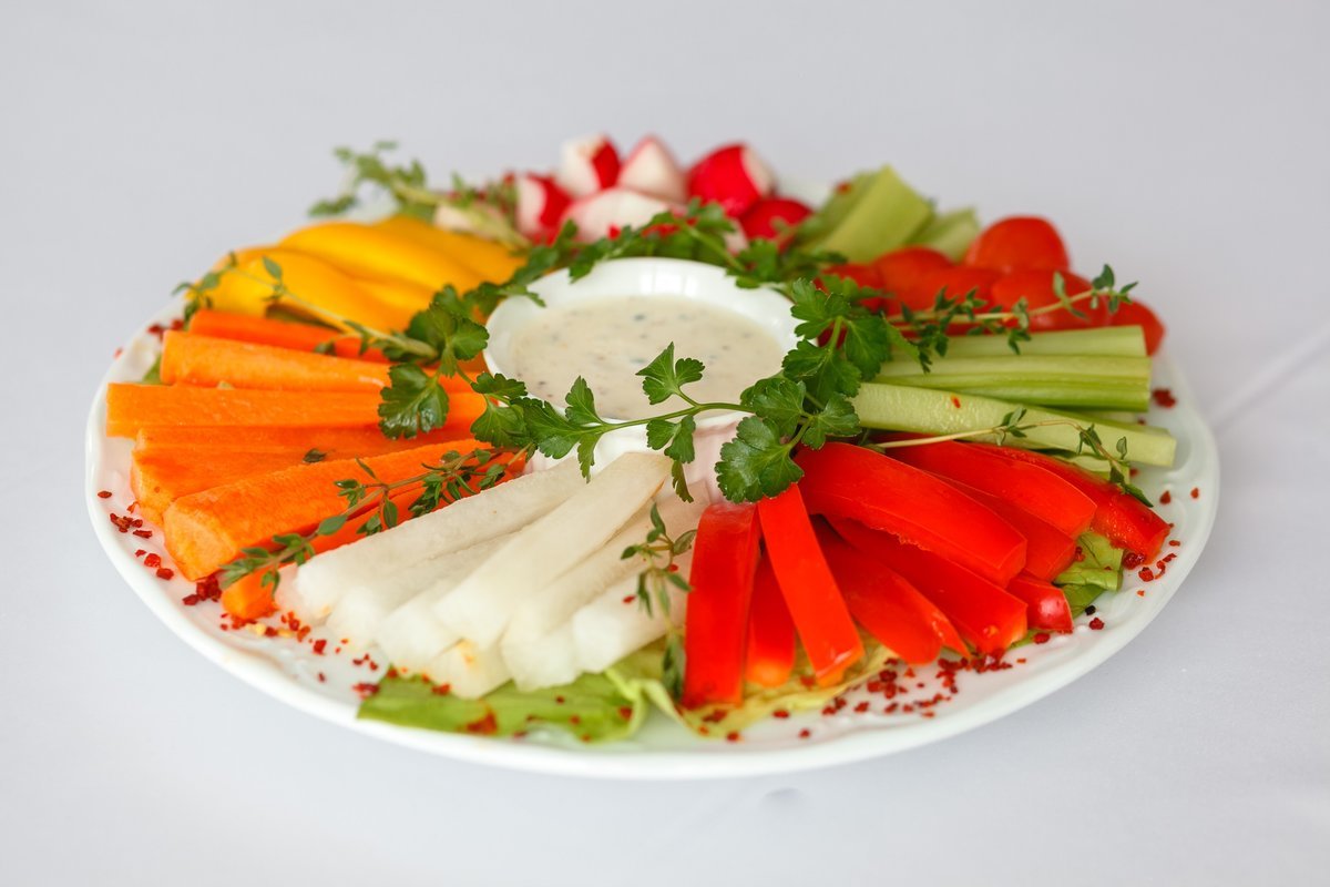 Овощная тарелка - 58 фото