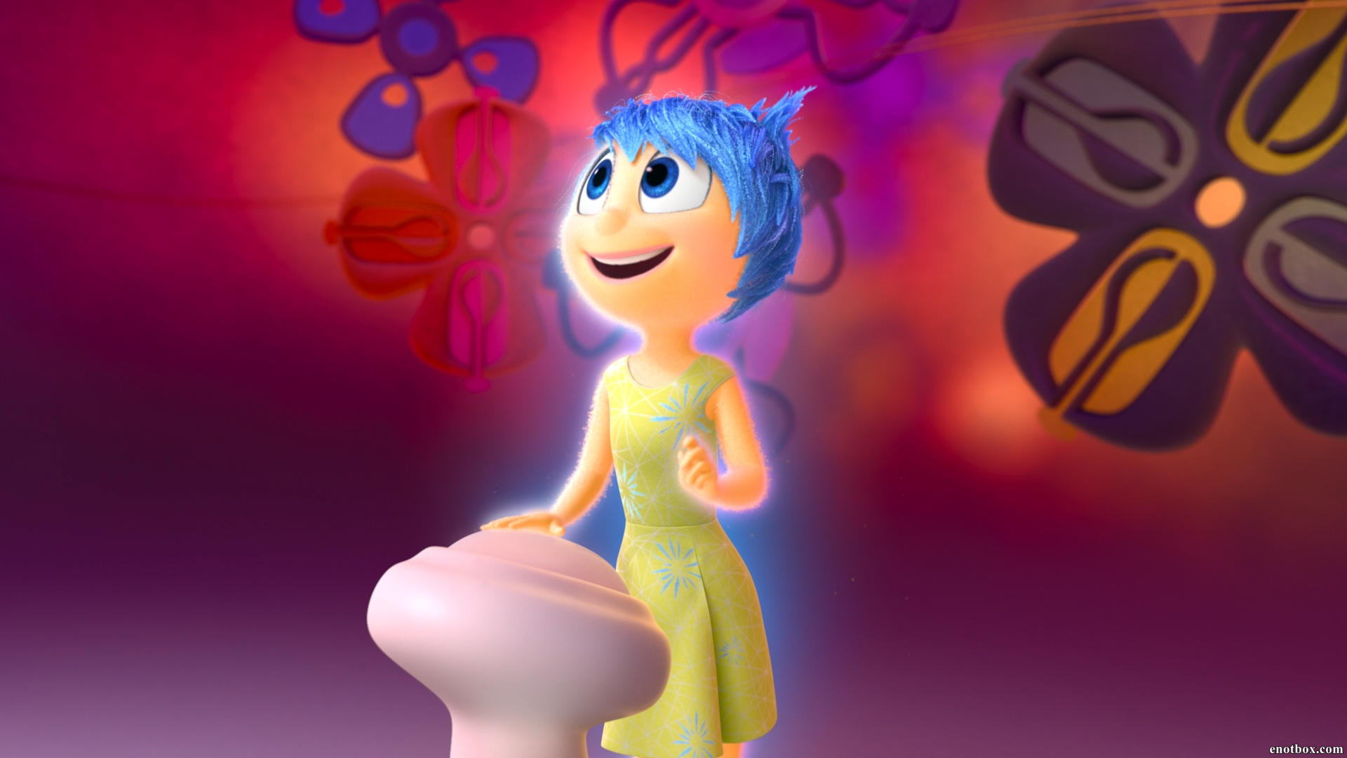 Inside out 34. Головоломка Райли и радости. Головоломка герои радость. Радость из мультика.