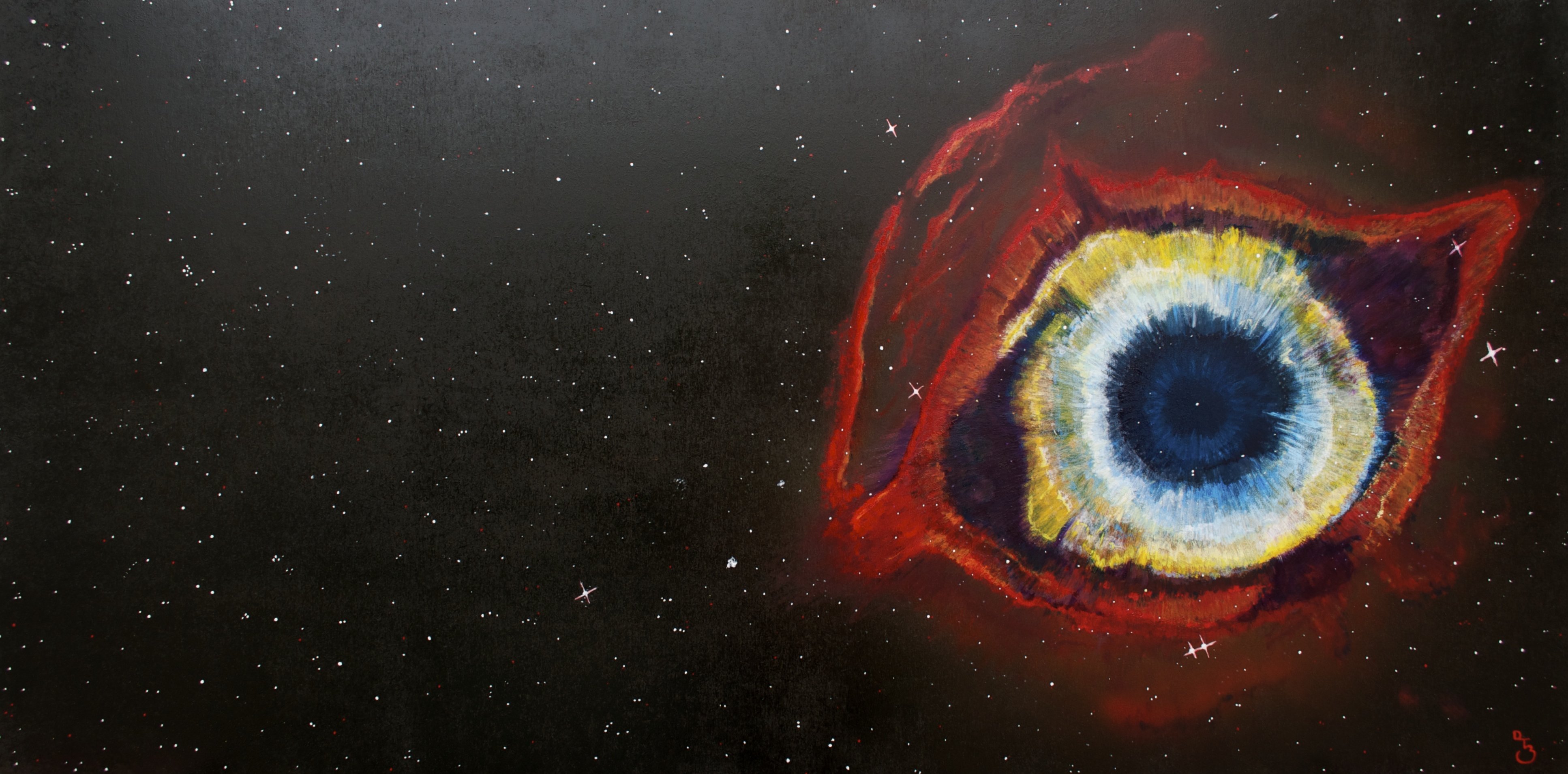 Где найти глаз бога. Глаз Бога Геншин. Туманность NGC 7293. Планетарная туманность улитка. Глаз с боку.