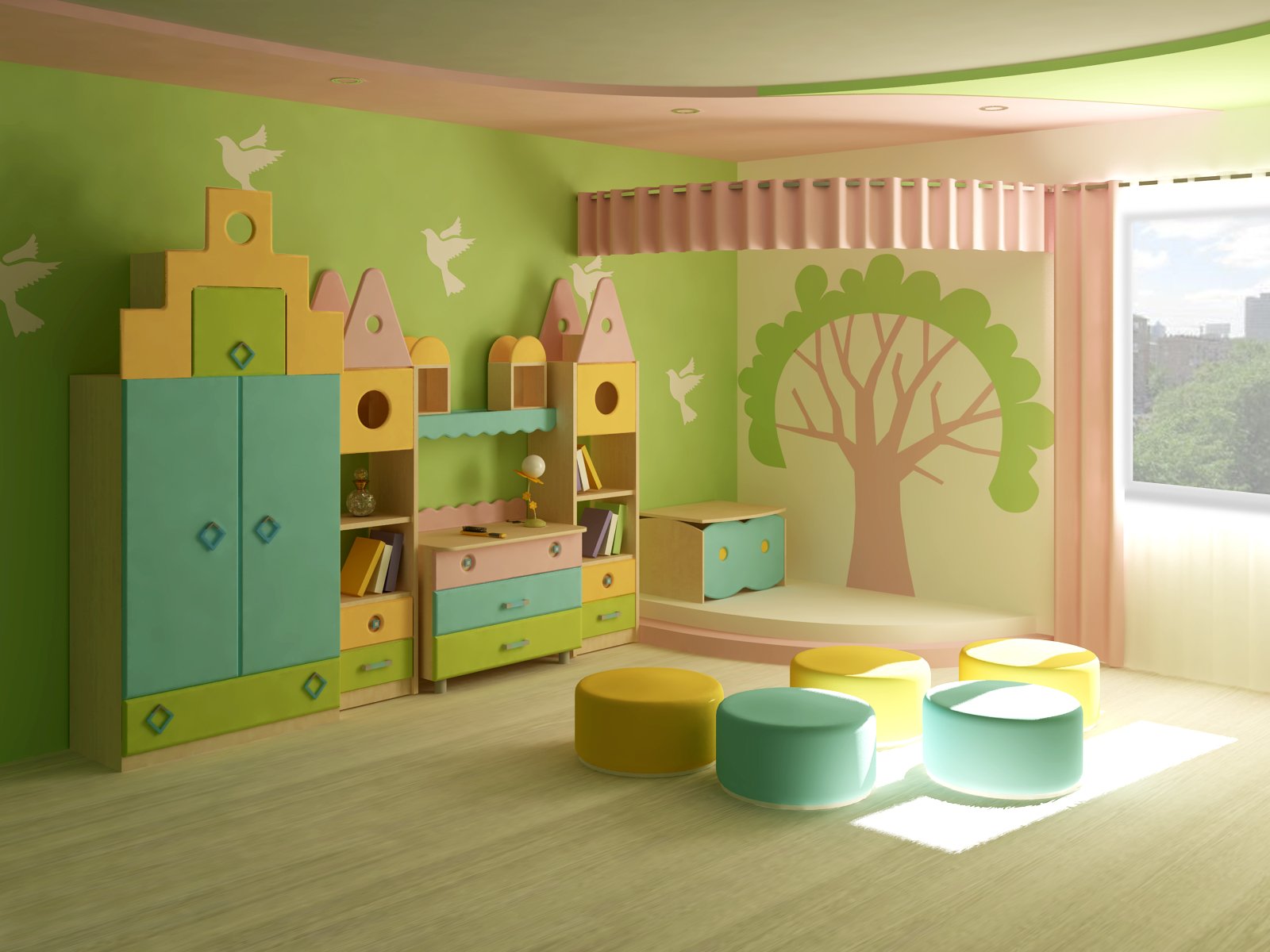 Детской поинты. Мебель для детского сада. Интерьер детского сада. Мебель для игровой комнаты в детском саду. Интерьер группы в детском саду.