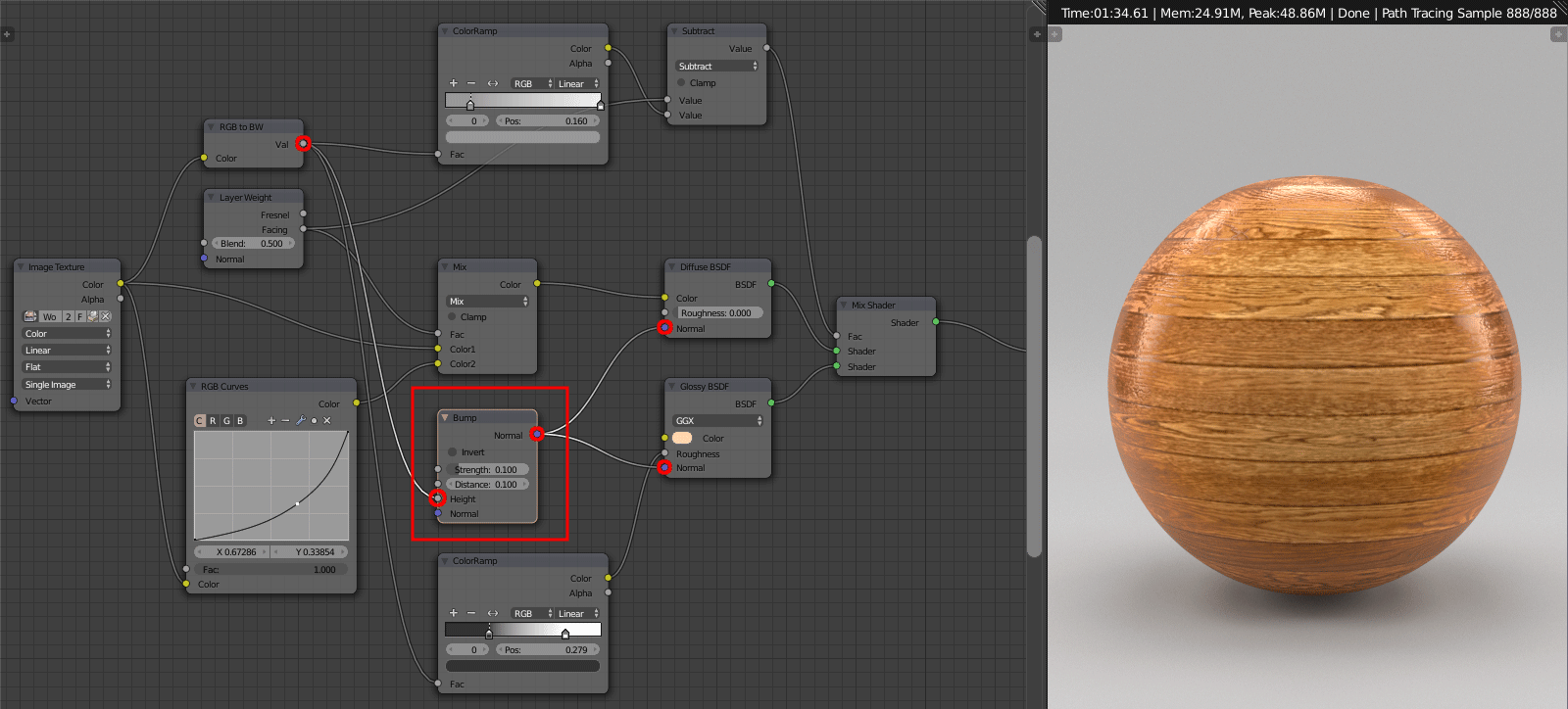 Текстура изображение в blender