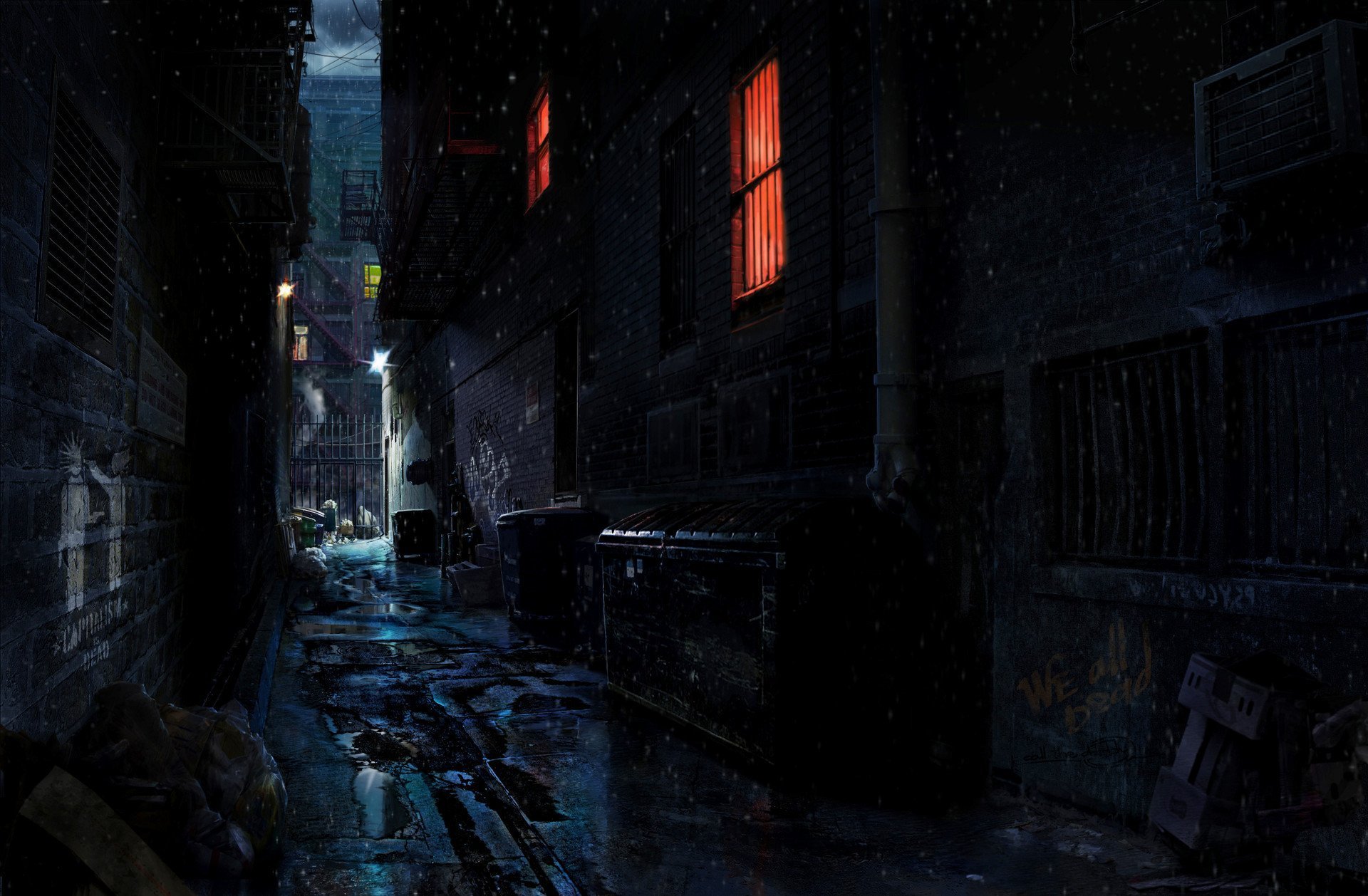 Темный переулок арт - 33 фото