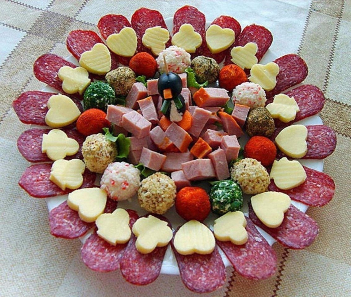 Красивые и вкусные нарезки для праздничного стола