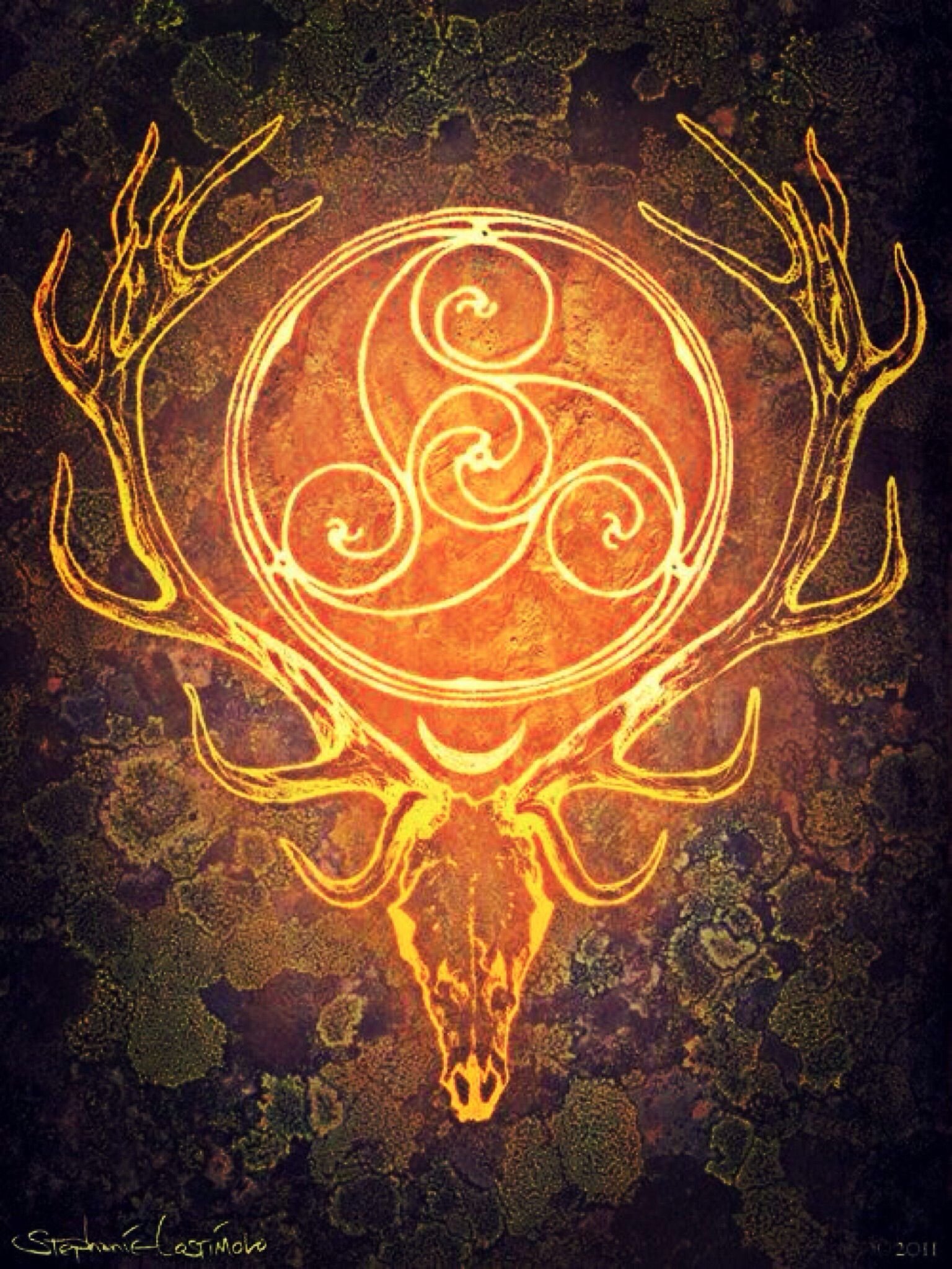 Самый загадочный знак. Богиня Викка со спиралью. Трикветр Асатру. Трискелион Мерлин. Кельты друиды магия.