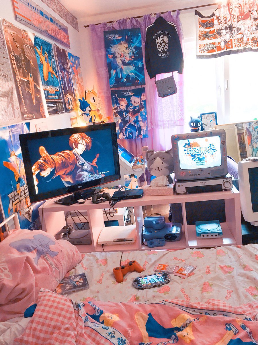 Геймерская комната в стиле аниме