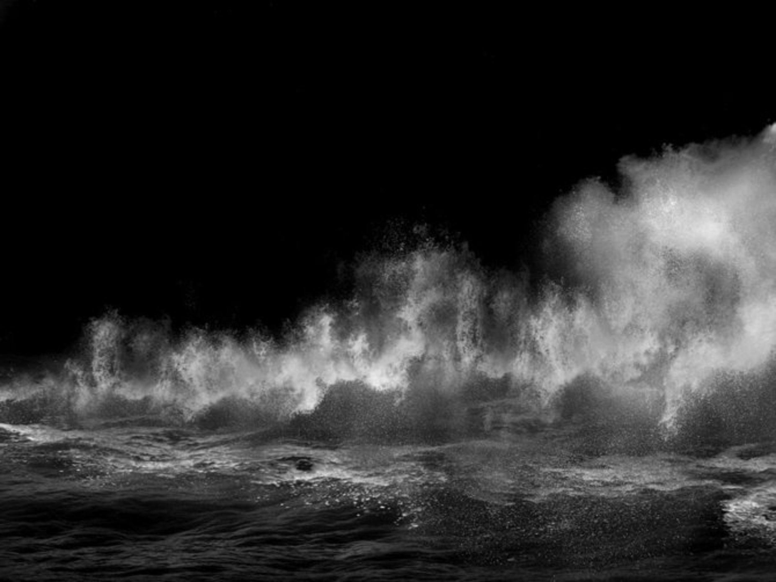 Черный фон с волнами - 36 фото