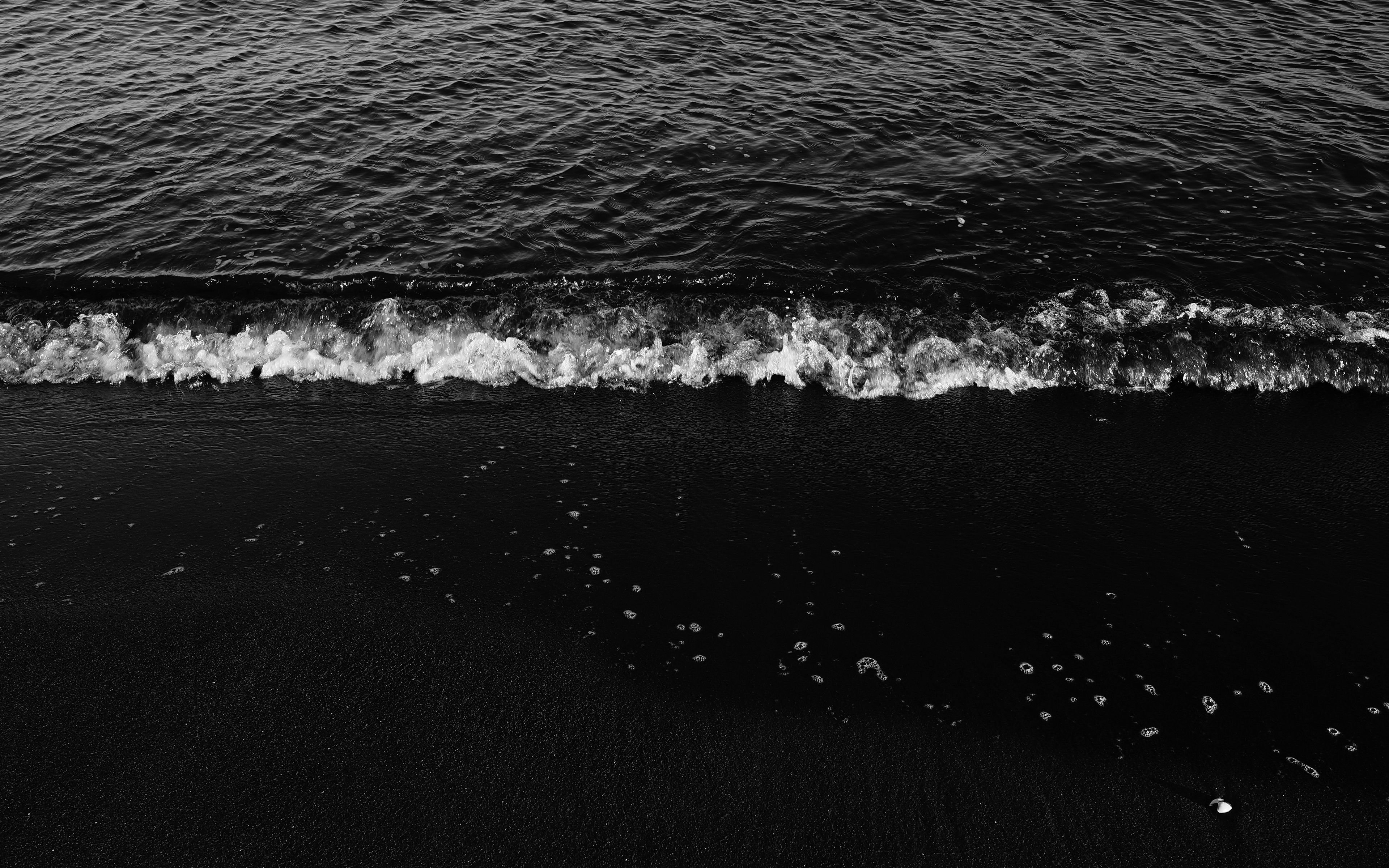 Черный фон с волнами - 36 фото