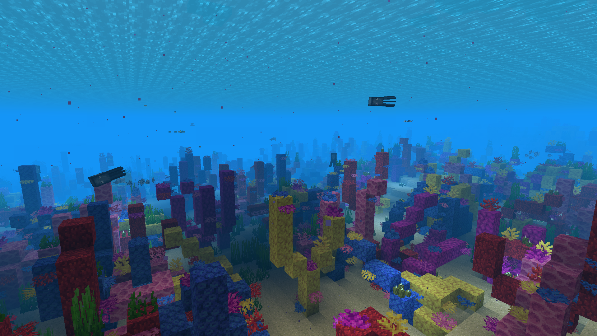 Подводная версия 1.5. Биом океан в майнкрафт. Теплый океан майнкрафт биом. Майнкрафт 1.13 риф. Океан майнкрафт 1.2.5.