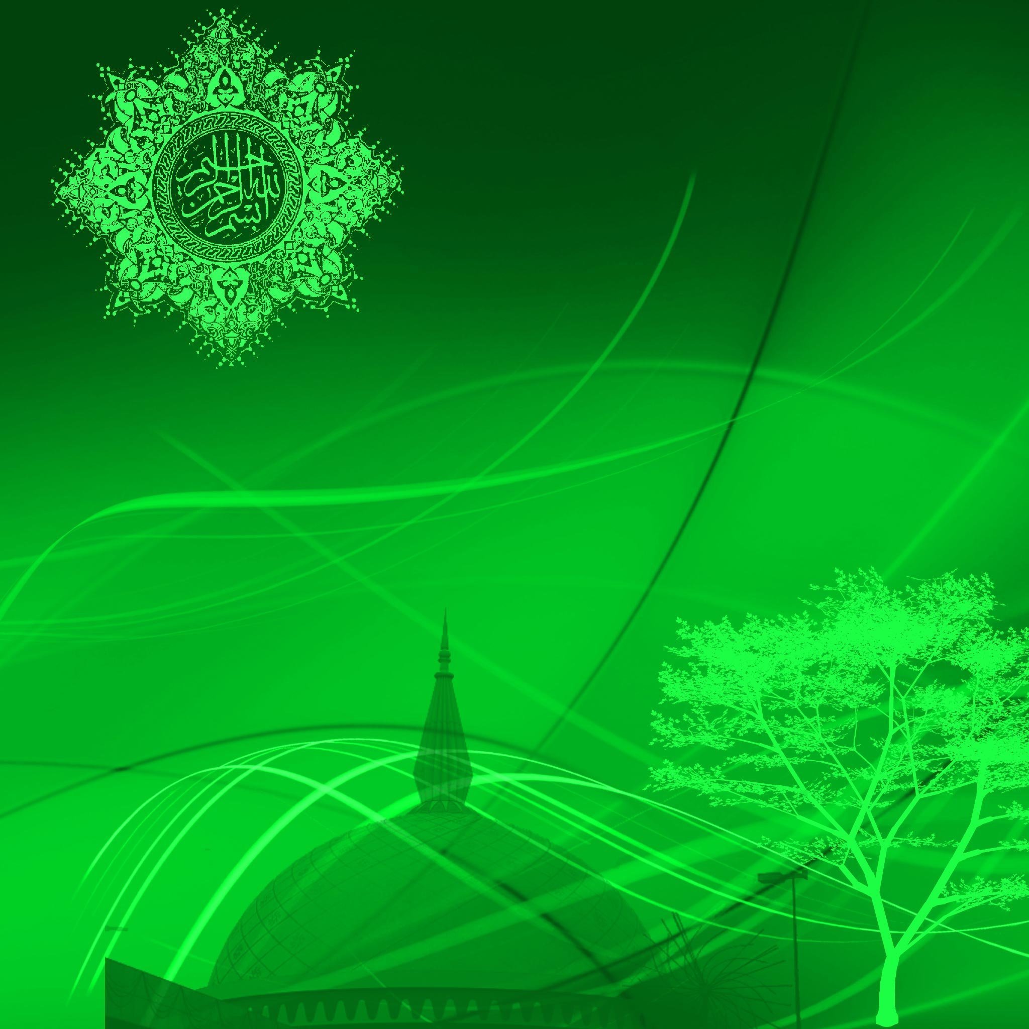 Зеленый фон Ислам - 35 фото