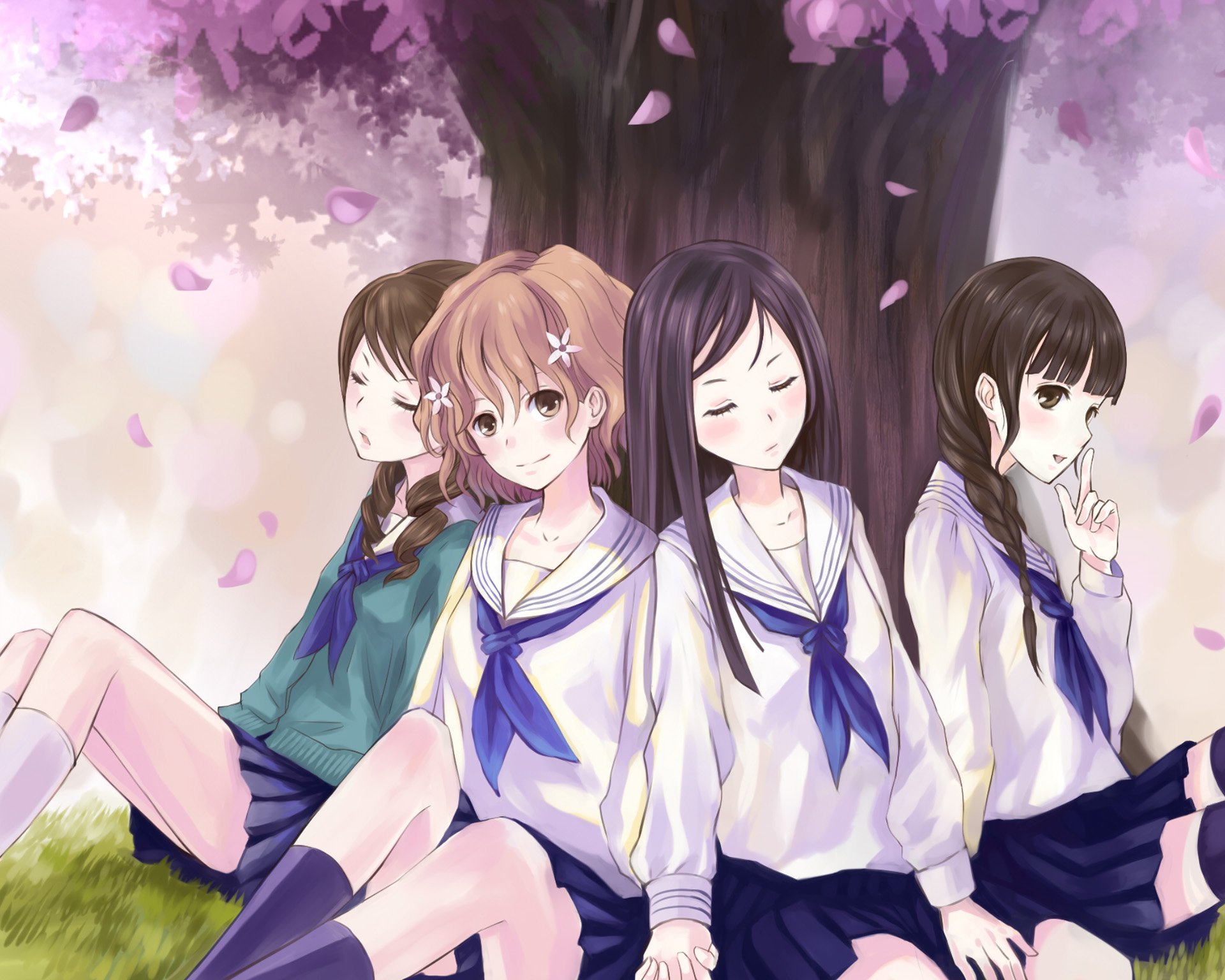 3 девочки 2 глава. Азбука цветов / Hanasaku Iroha. Четыре подруги.