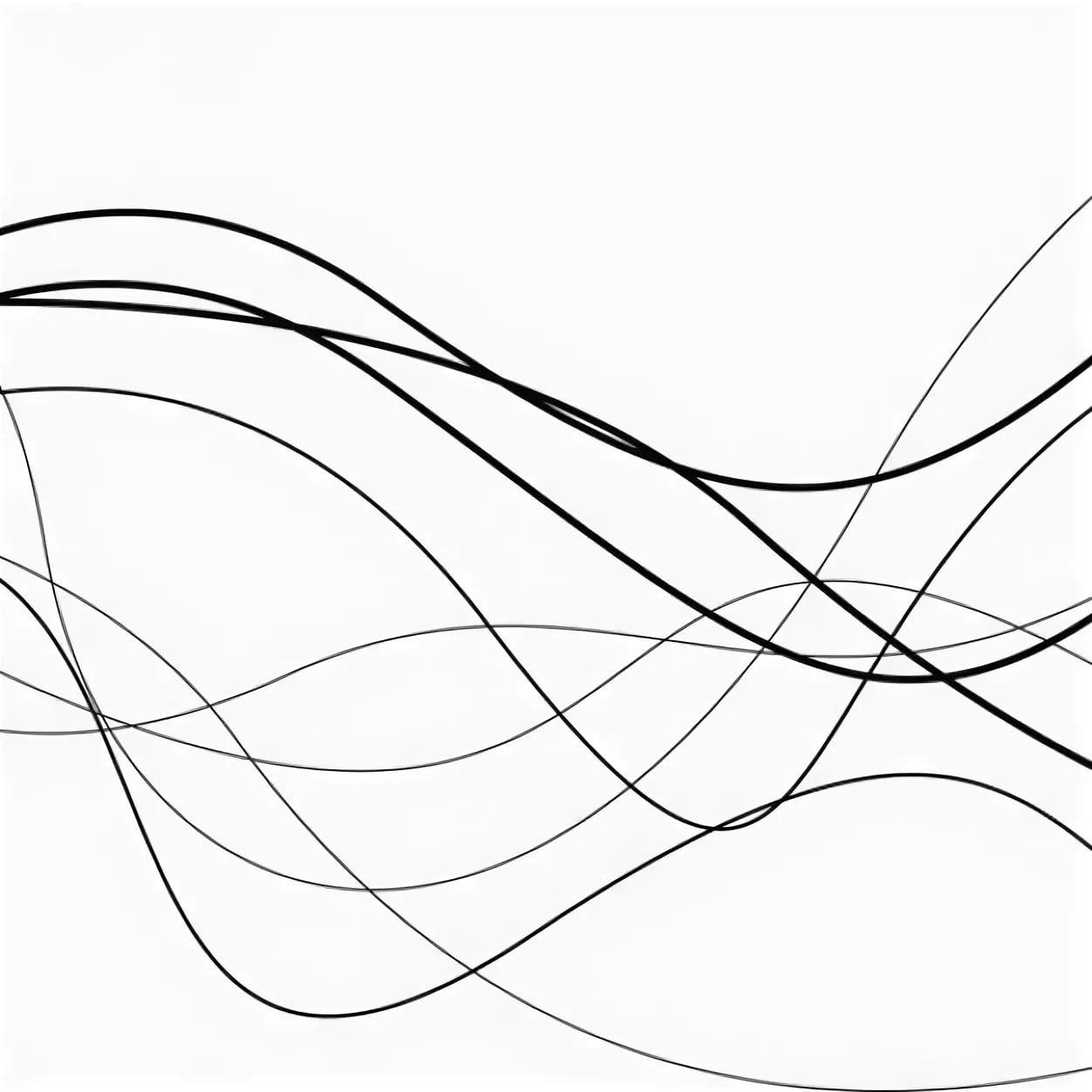 Линия сток. Графические линии. Абстрактные линии на прозрачном фоне. Красивые плавные линии. Абстрактные линии на белом фоне.