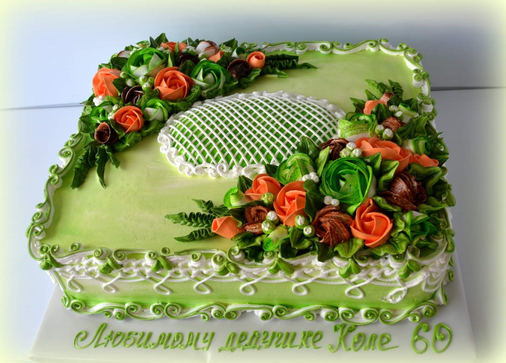Прямоугольный торт с ягодами и фруктами «Ягодный бум» на заказ в СПб с доставкой