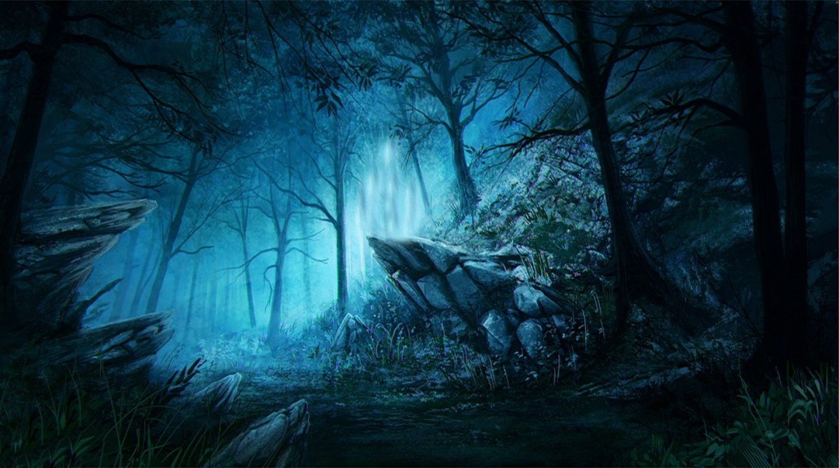 Аниме фон тёмный лес - 59 фото