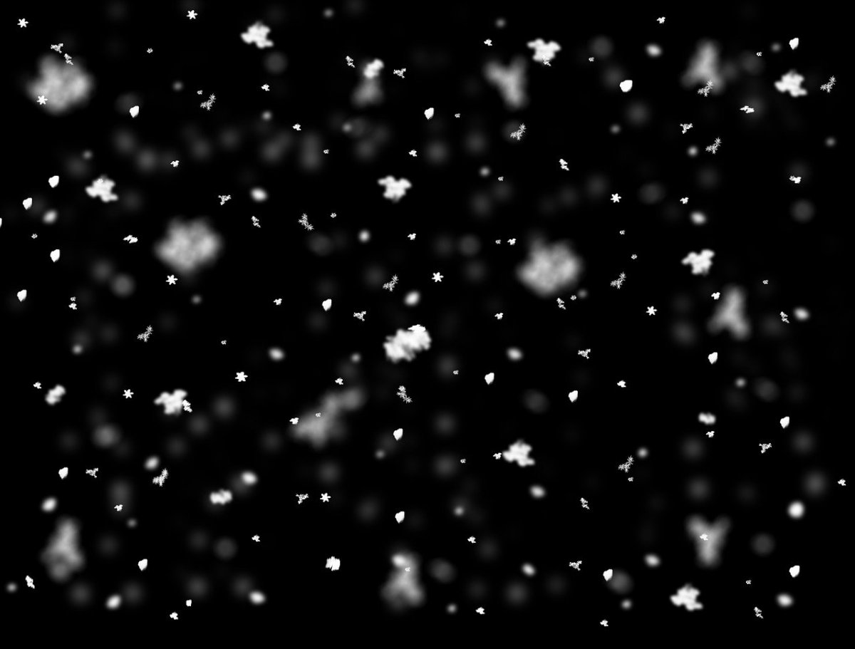 Текстура снега на черном фоне