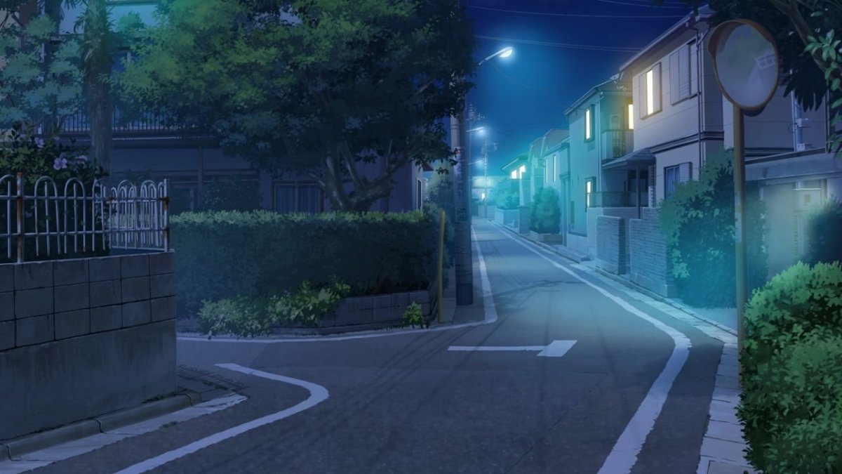 Тёмная улица фон аниме - 63 фото