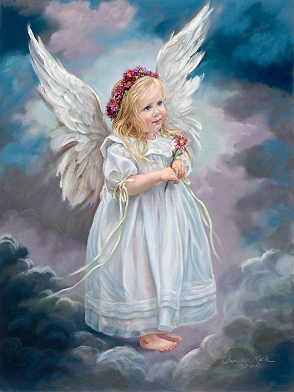 Светлые картинки добрых ангелов с крыльями