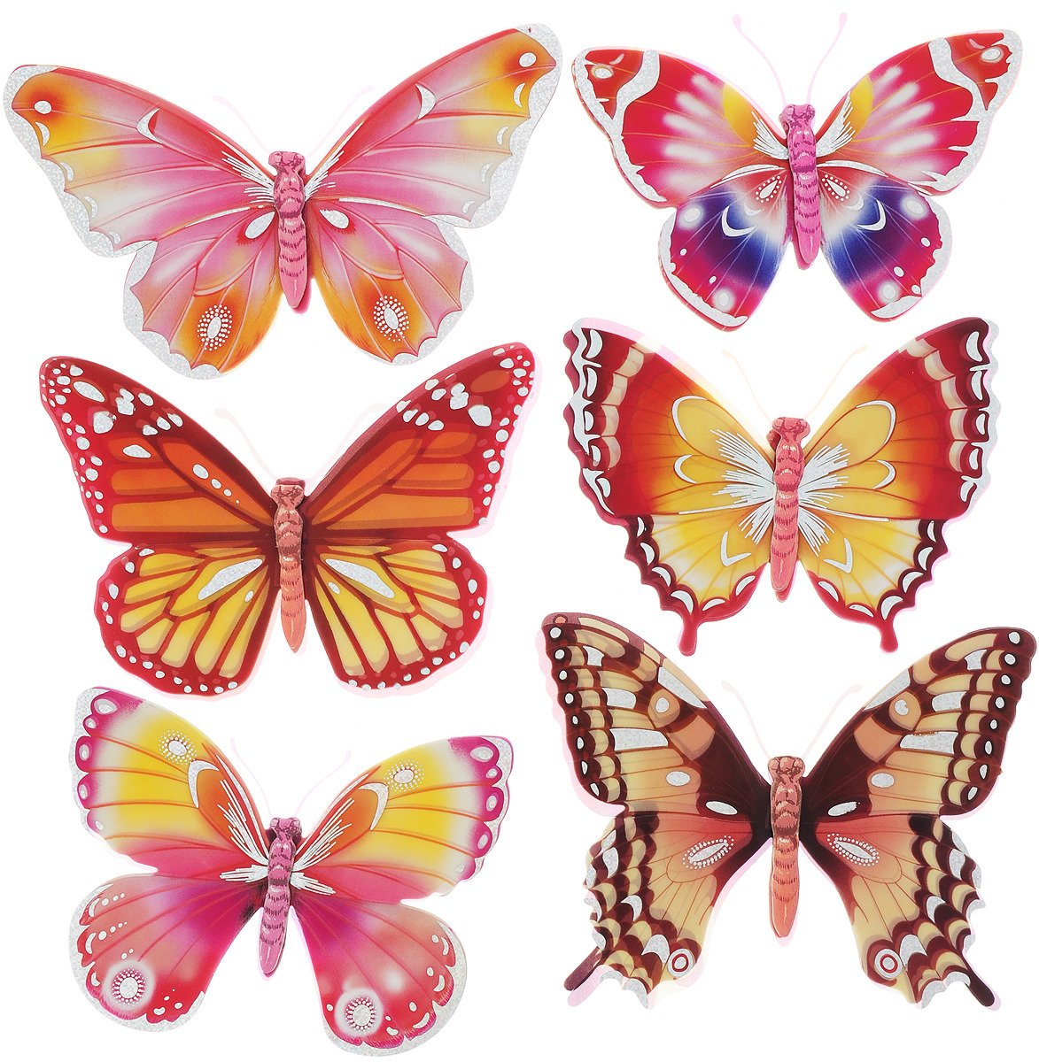 Распечатать цветной. Бабочки цветные. Вафельные бабочки. Бабочки разноцветные для украшения. Стикеры "бабочки".