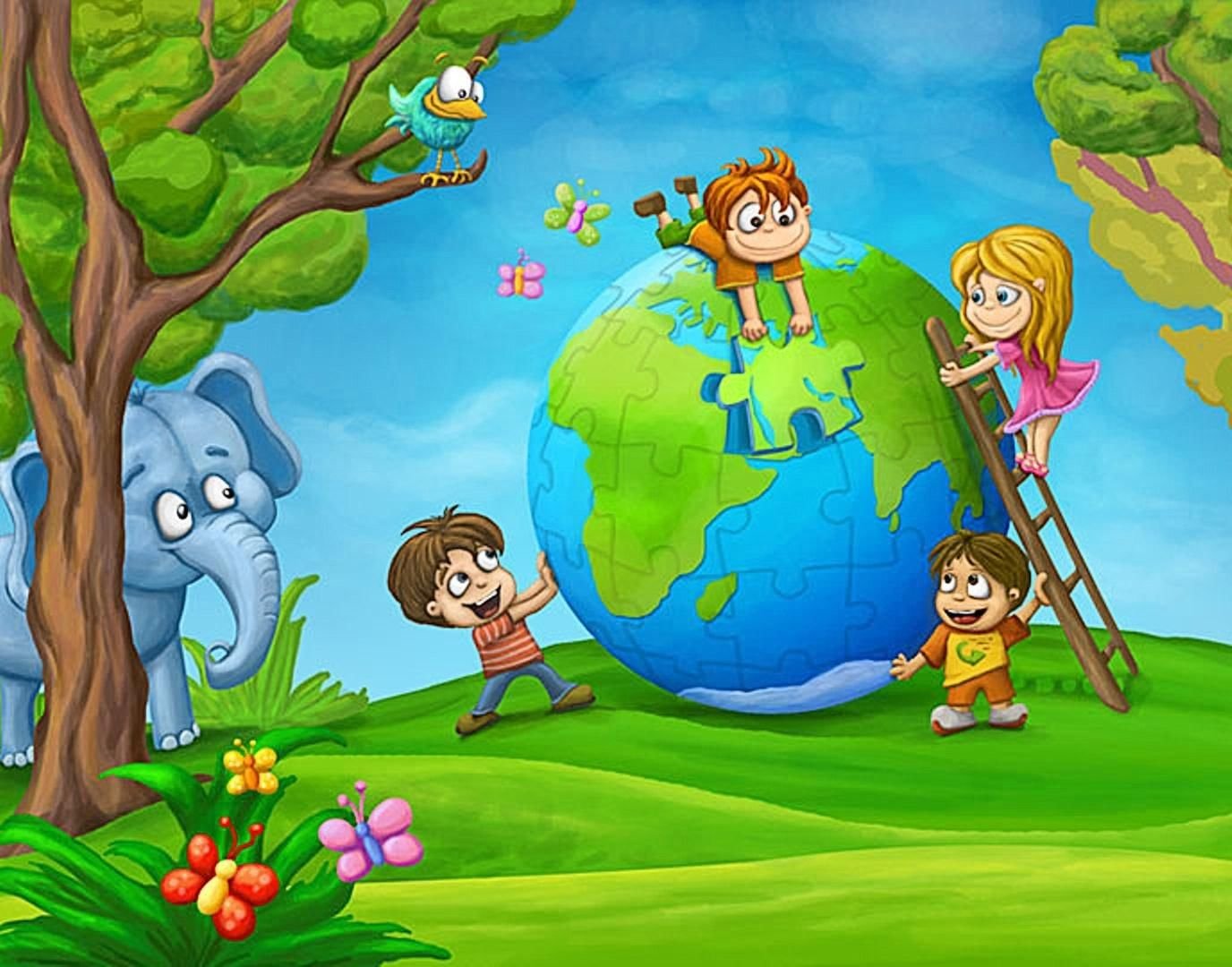 Жила была планеты земля. Мир вокруг нас для детей. Дети земли. Детям об экологии. Экология для малышей.