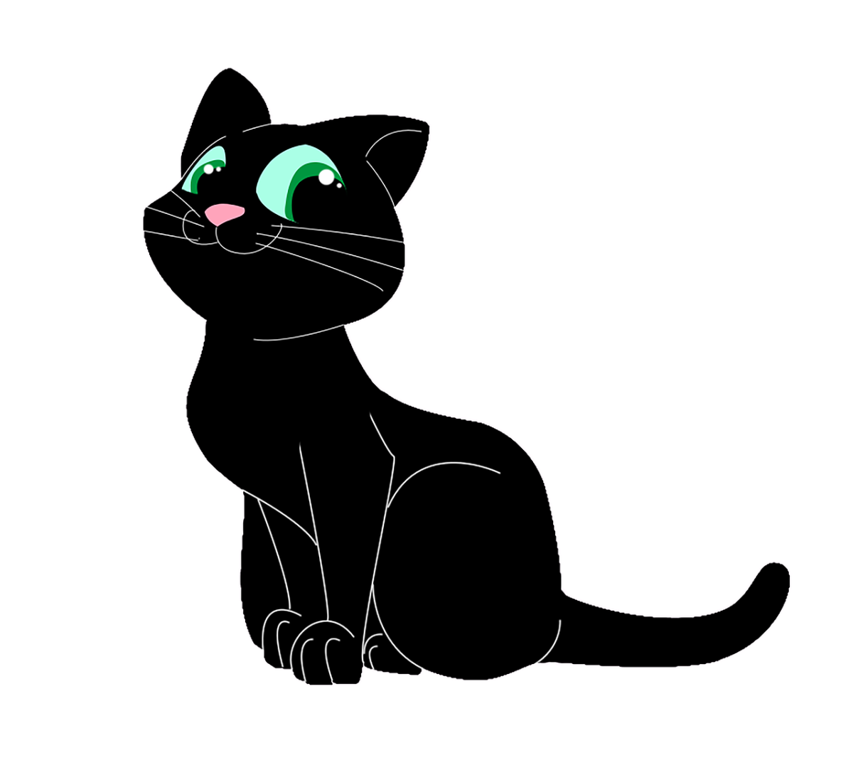 Кот скопировать. Мультяшные кошки. Черная кошка мультяшная. Черный кот мультяшный. Скат мультяшный.