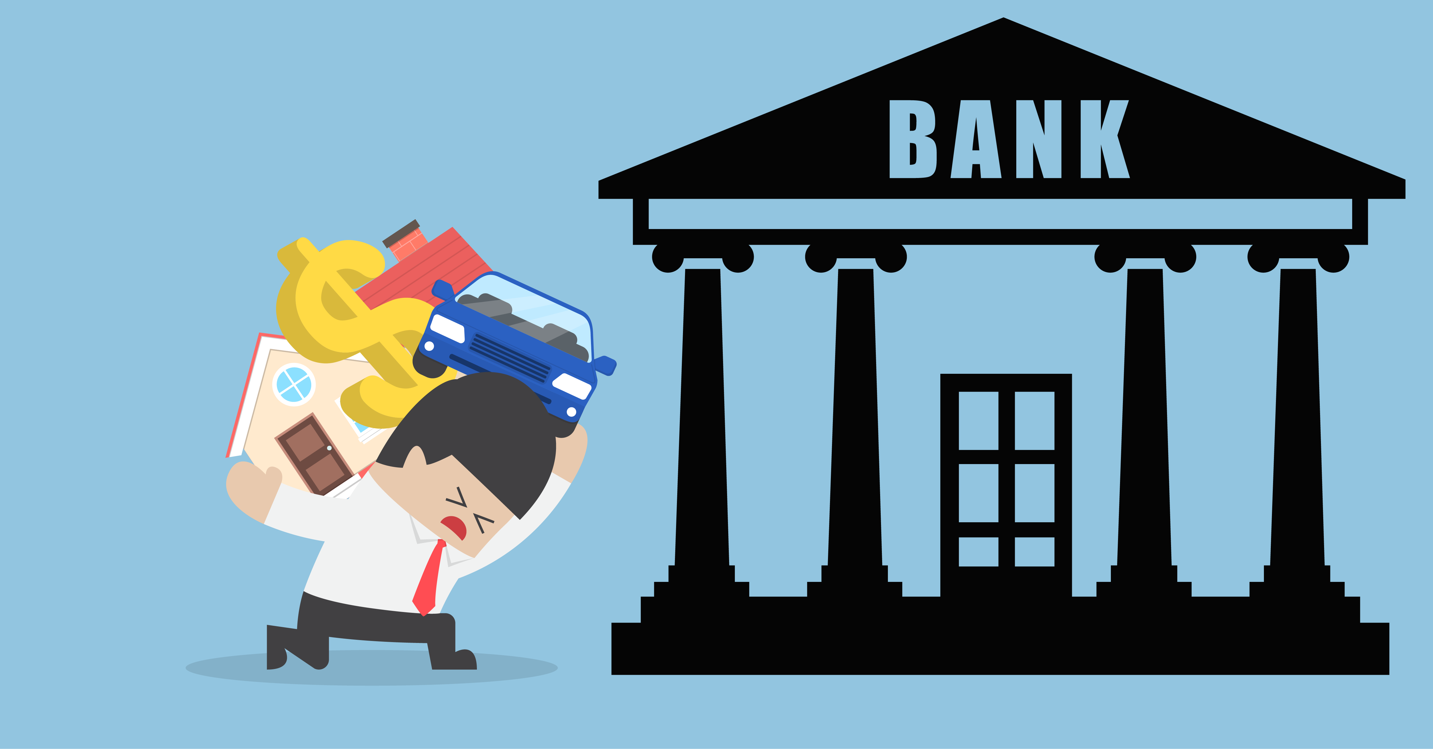 Bank debt. Банк иллюстрация. Банк картинка. Банк для презентации. Банк мультяшный.